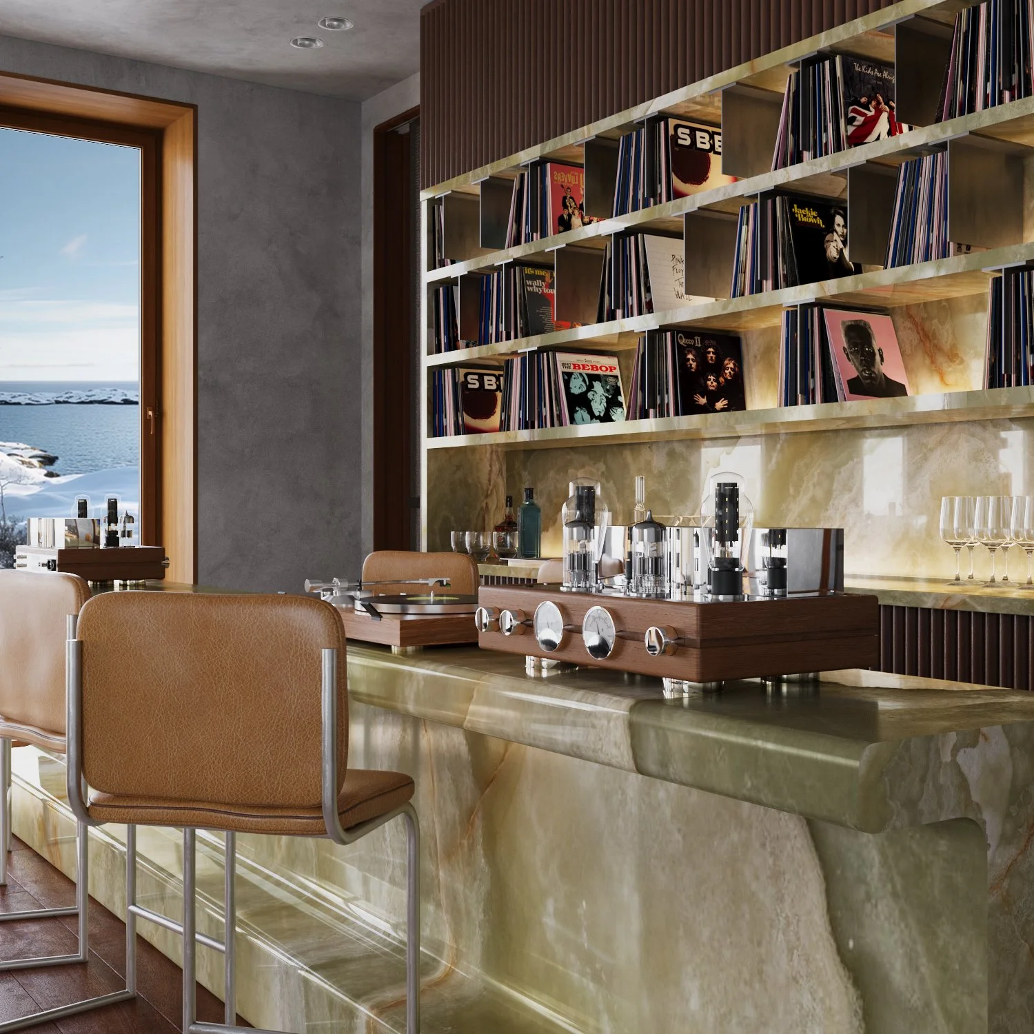 vinyl bar