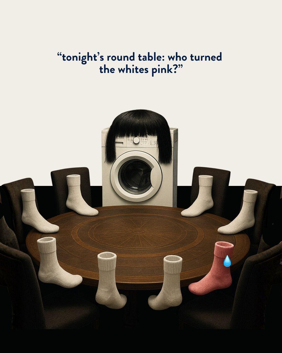 “Tonight’s round table who turned the whites pink” (1).png