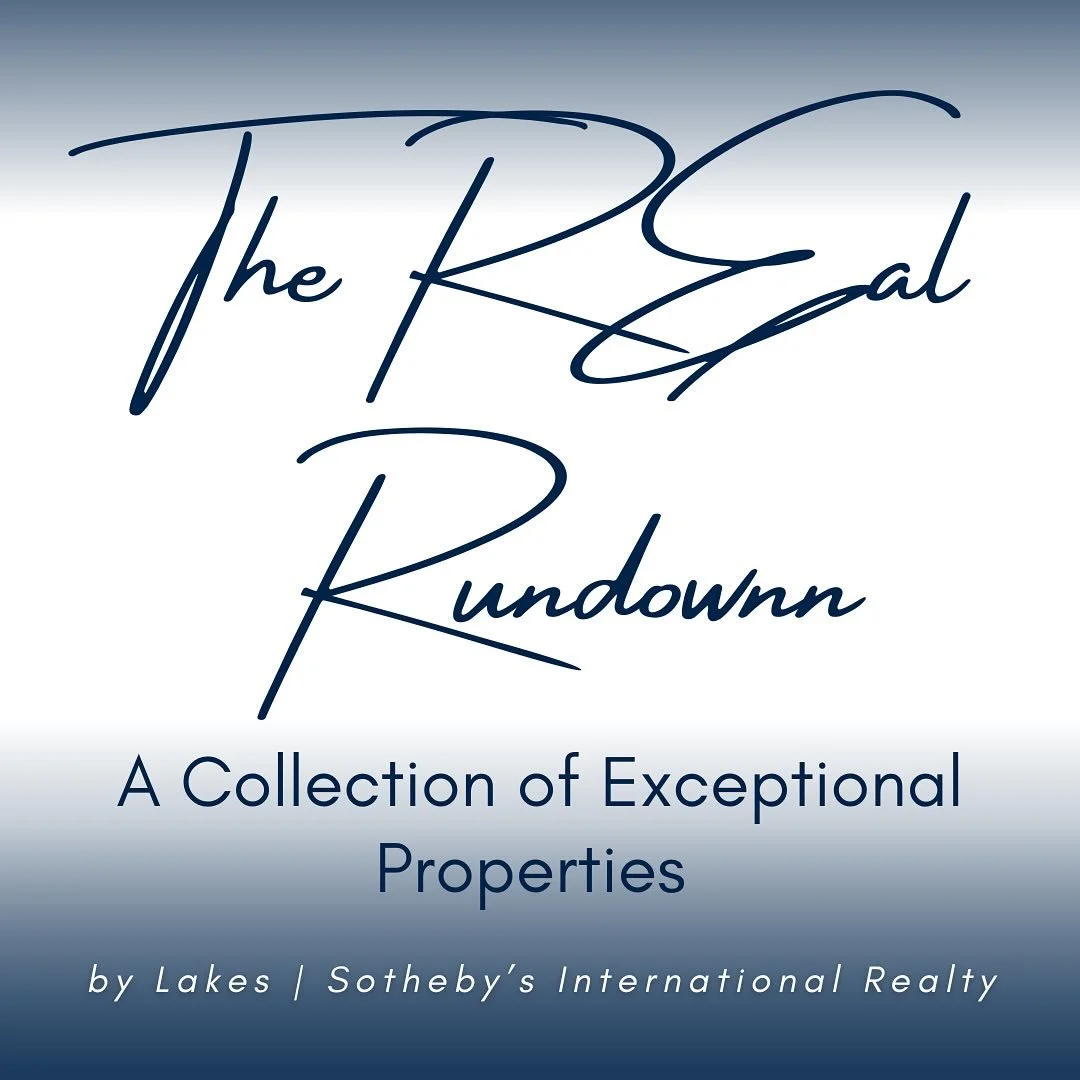 The REal Rundown is a collection of exceptional properties in Minnesota proudly listed by Lakes | Sotheby&rsquo;s International Realty. 

And don&rsquo;t forget try the featured cocktail! 🍸 

Follow my personal landing page to view!