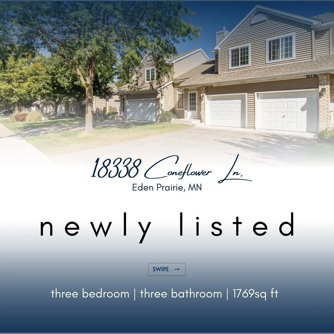 Newly listed Townhome in Eden Prairie!! This well maintained unit features three bedrooms, three baths, and is conveniently situated near many wonderful amenities. Follow the link in my bio for more information or to schedule a tour!!

#newlisting #t