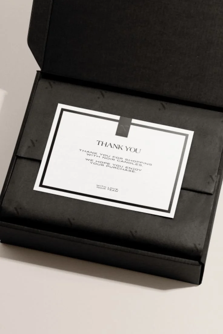 Monochrome Thank You Card Packaging Design.jfif