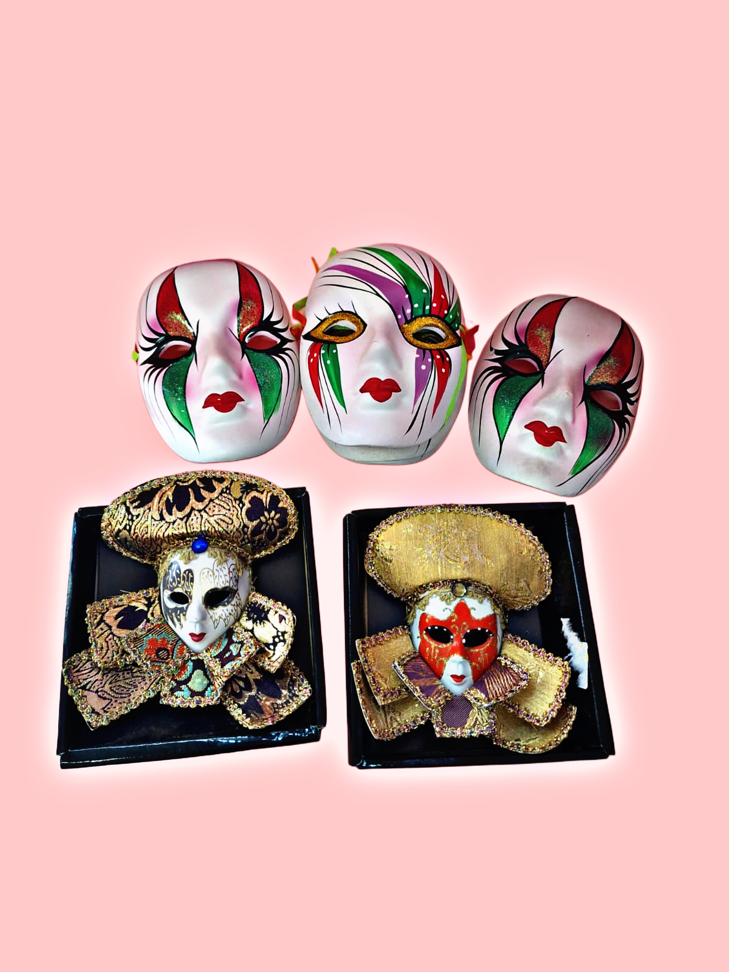 🎭 Lotto Maschere Decorative Veneziane e Artistiche