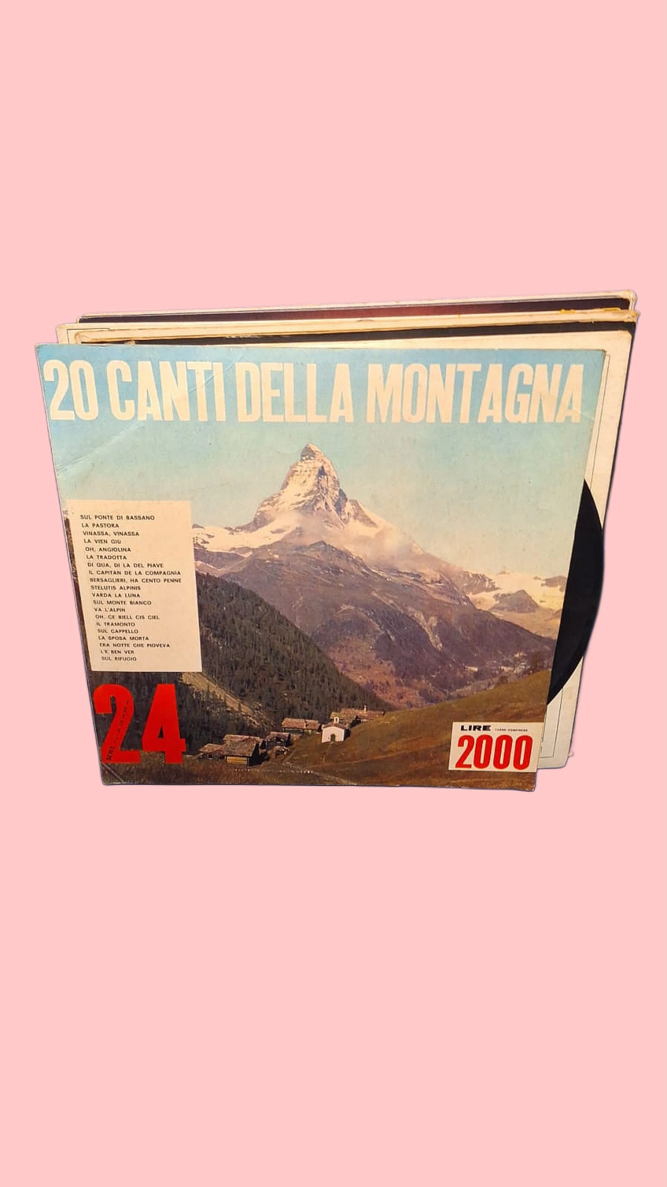 🏔️ Vinile “20 Canti della Montagna” – Cori Alpini Vintage