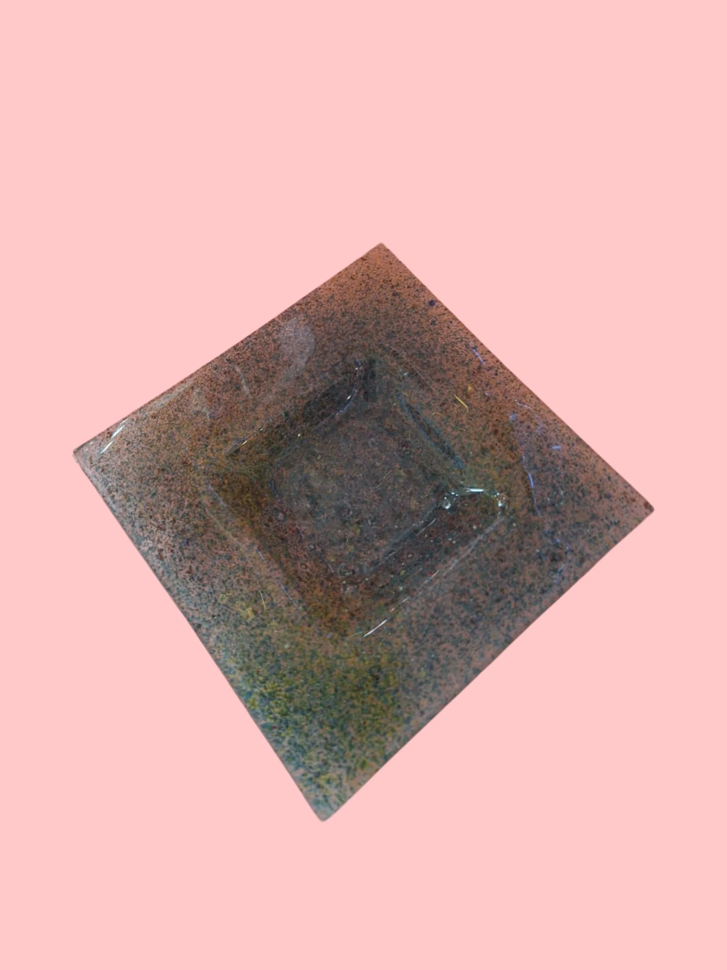 Posacenere Vintage Quadrato Effetto Marmo