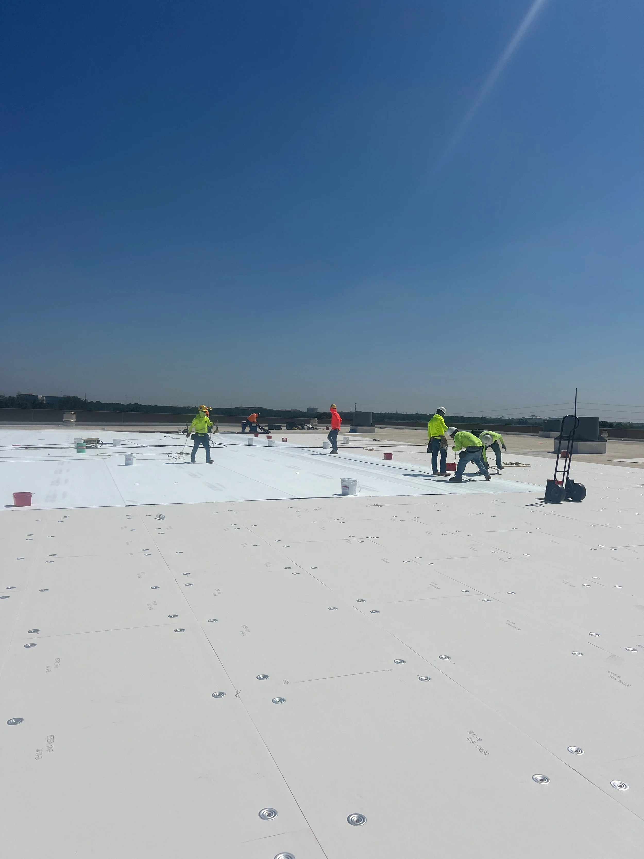 Commercial roofing project in Colorado