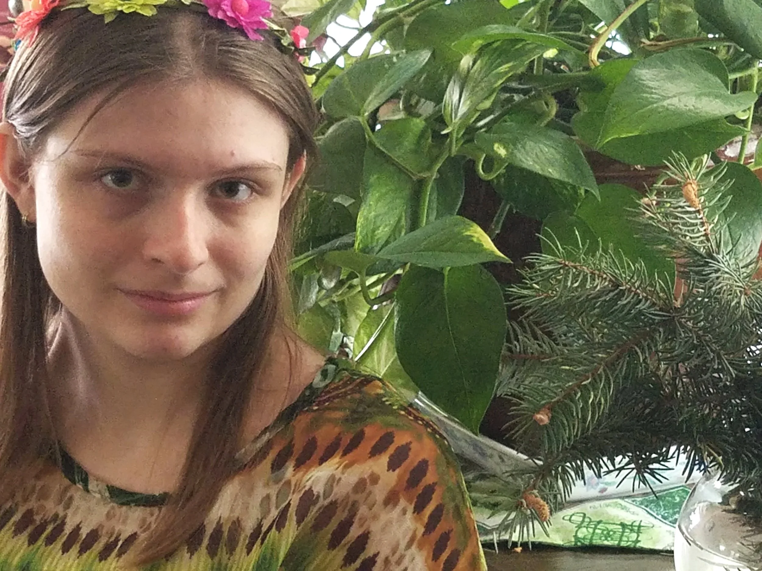 A picture of Kayla for a creative photoshoot.