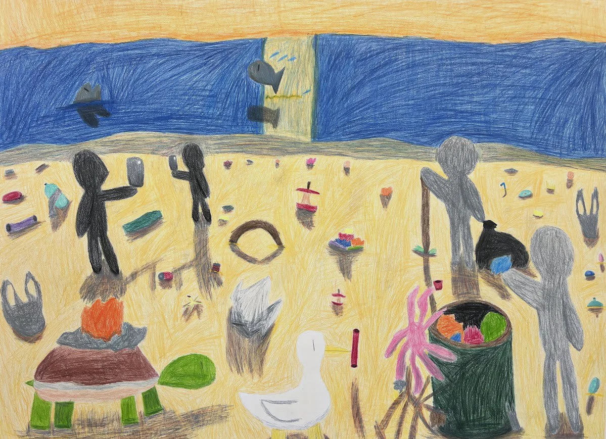 Play Your Part, Colored Pencils, 30" x 40", 2026