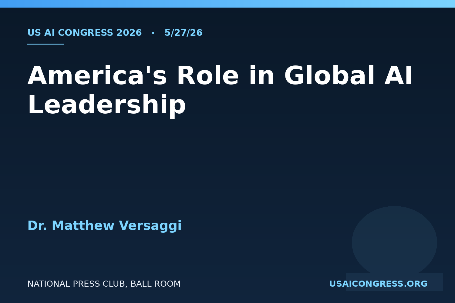 America’s Role in Global AI Leadership