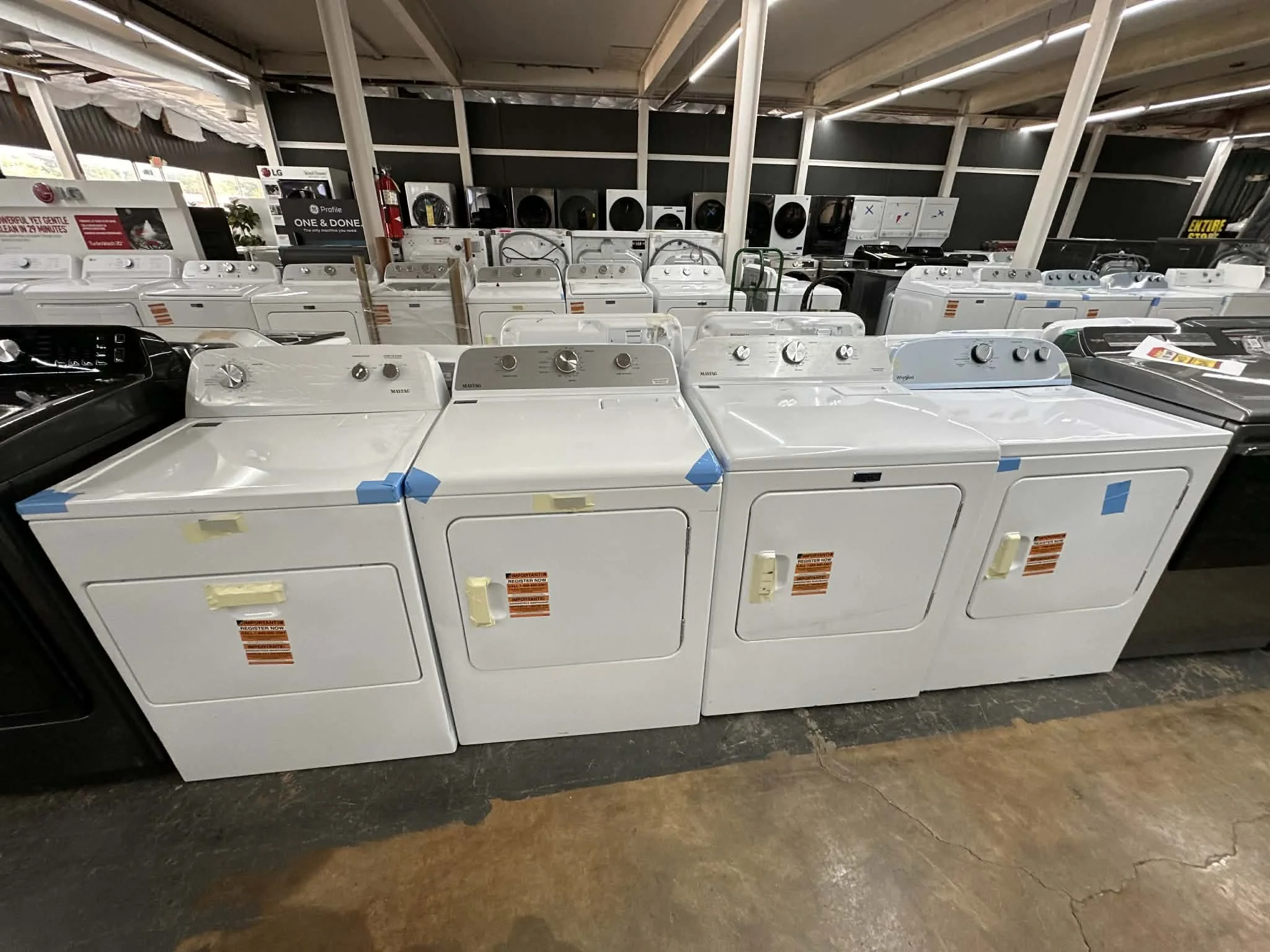 Dryers and washing machines on sale in Huntsville alabama discount appliance store 