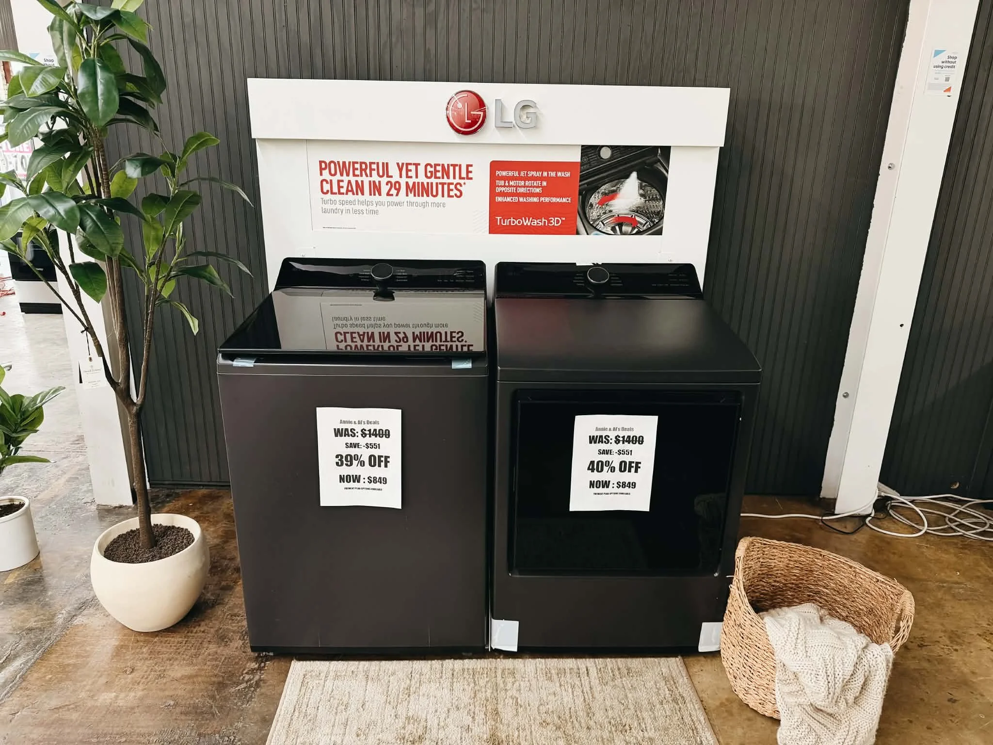 discount washer dryer set on sale in huntsville alabama lg top load black washer dryer set scratch & dent