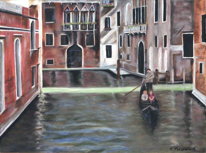 Venice - Oil - 18" x 24" - Unframed