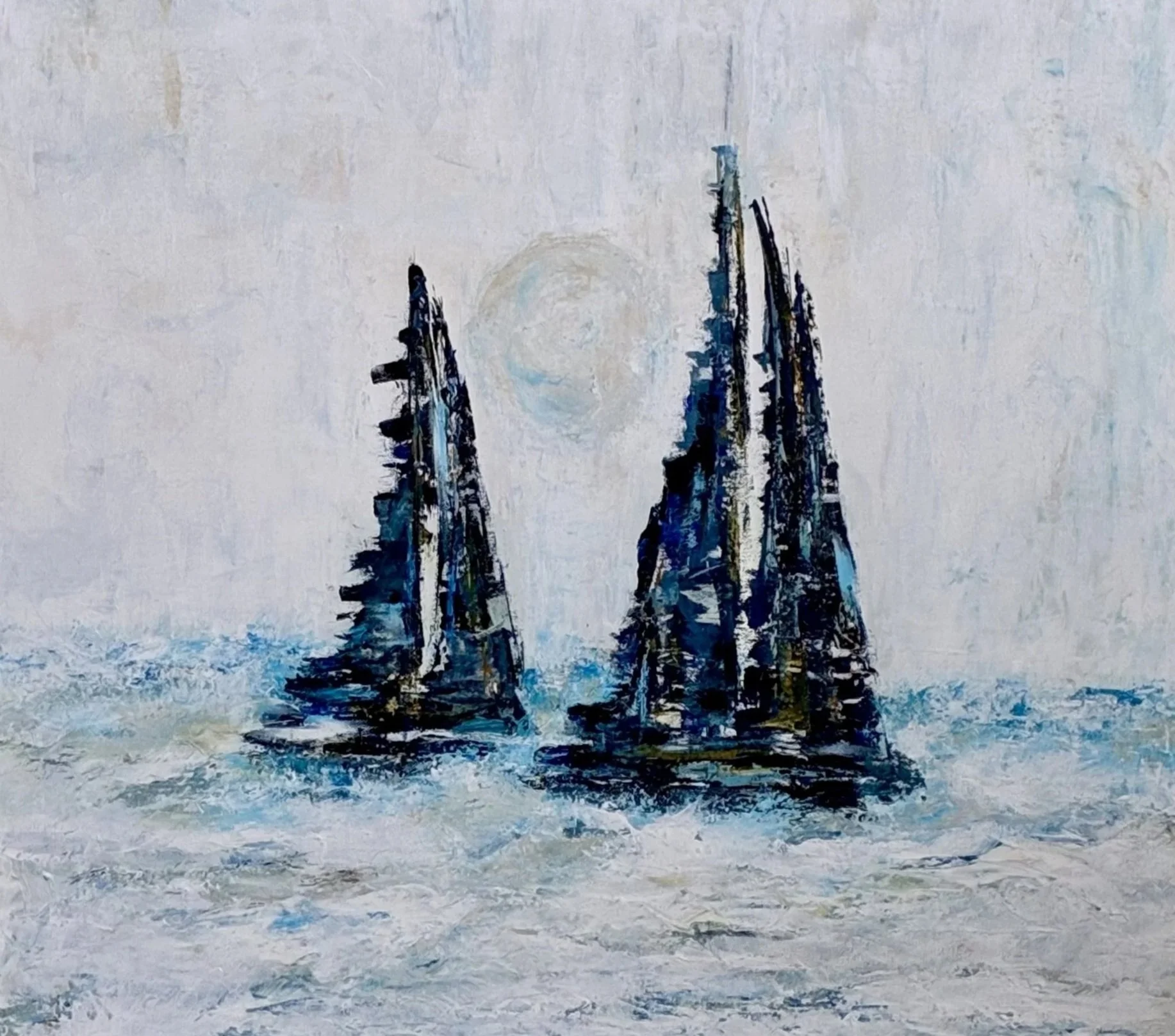 Mystic Vessels - My contemporary interpretation of sailing in the misty waters with no particular mission but to voyage among the endless waves of possibility. 