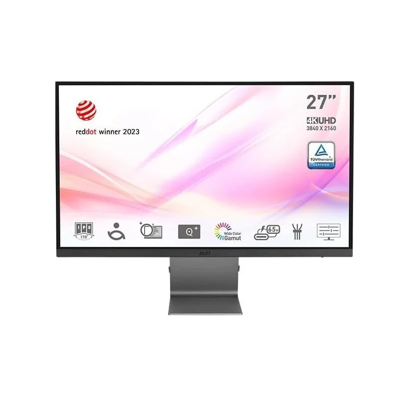 MSI Modern MD271UL 27 Inch 4K UHD Professional Productivity Monitor - 3840 x 2160 - Front.jpg