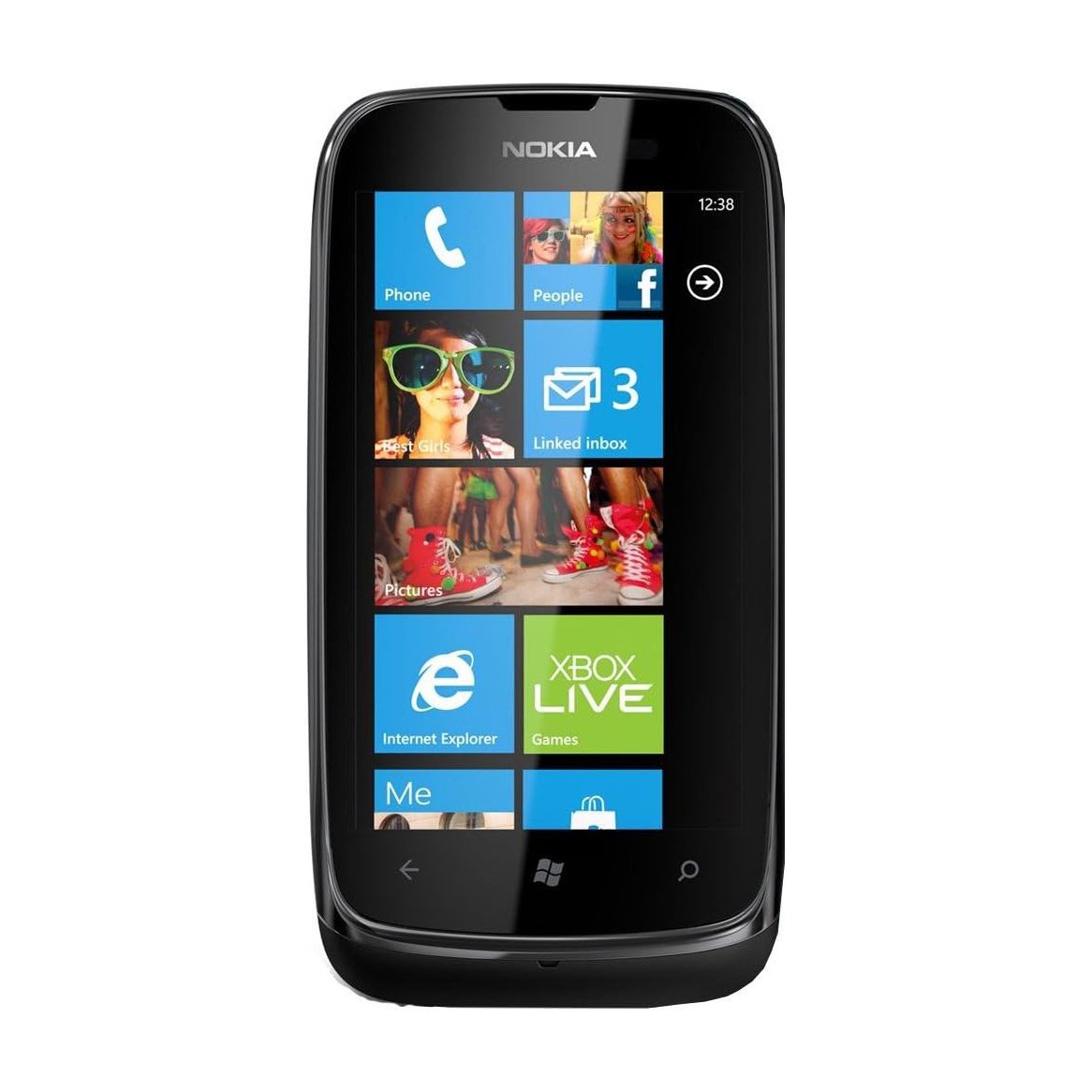 Nokia Lumin 610 - Black - 2012 - Used - No FilmKode - P6