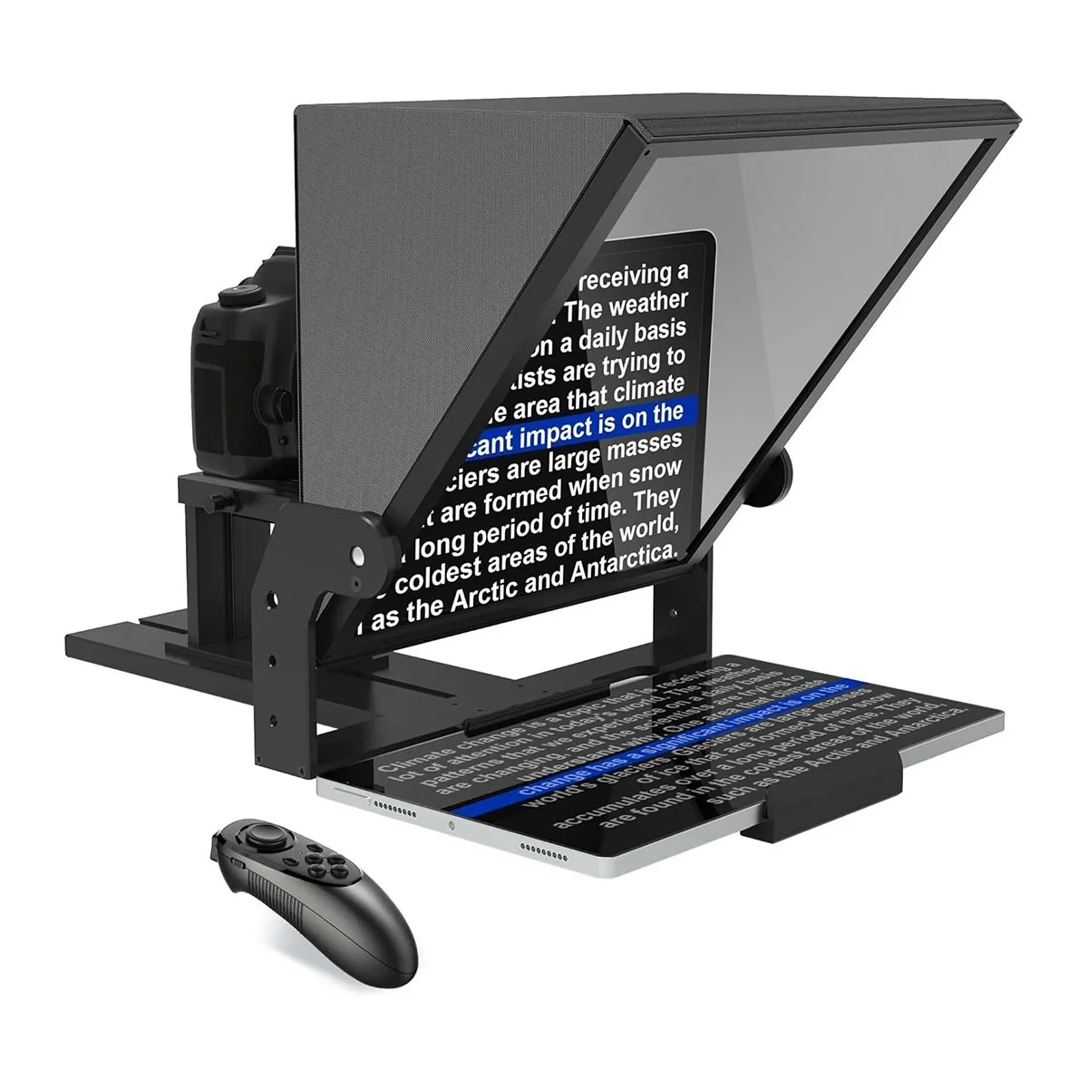 Aluminum Alloy 20 Inch Teleprompter with Remote Control