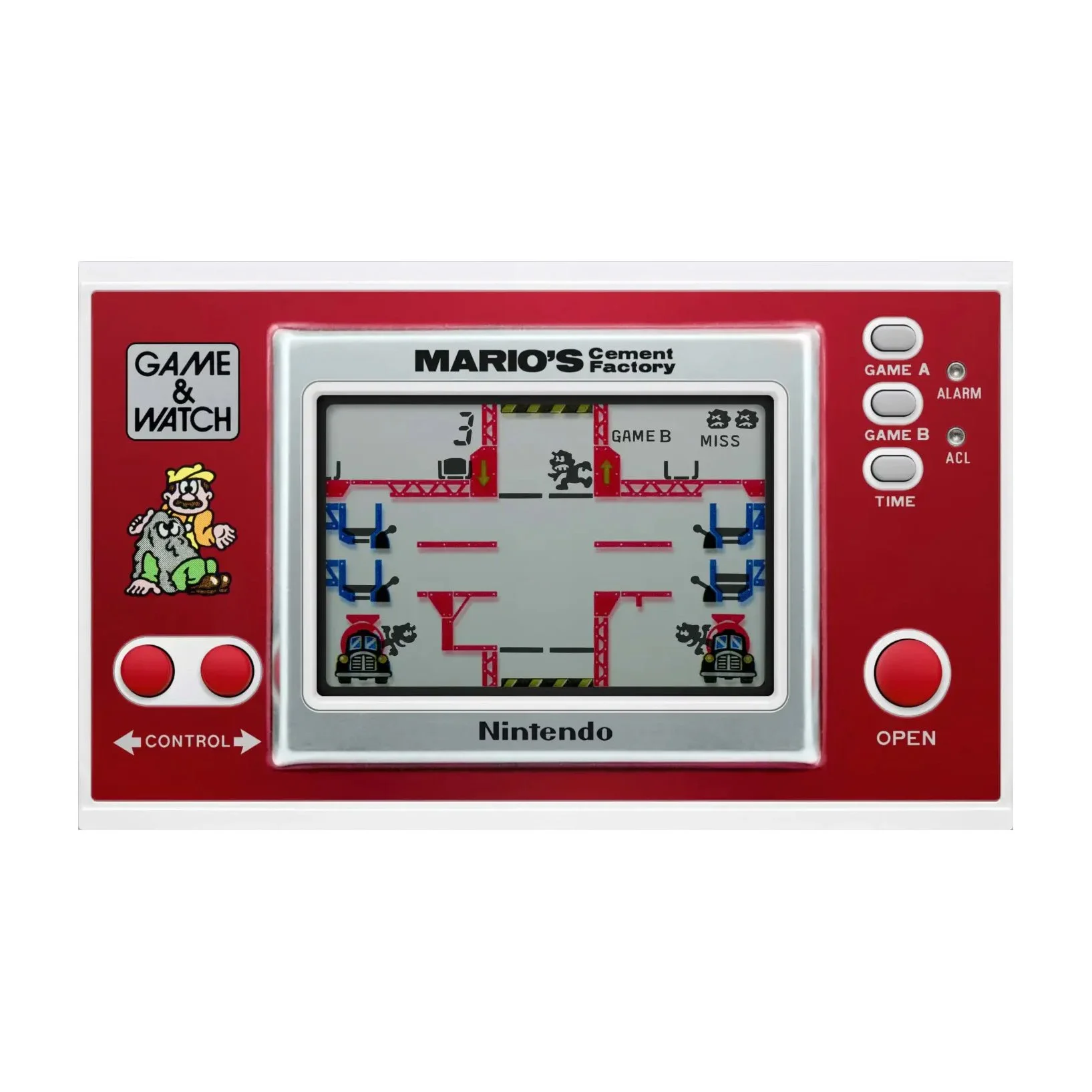 Mario Cement Factory Watch and Game - 1983 - Period Prop - GM1