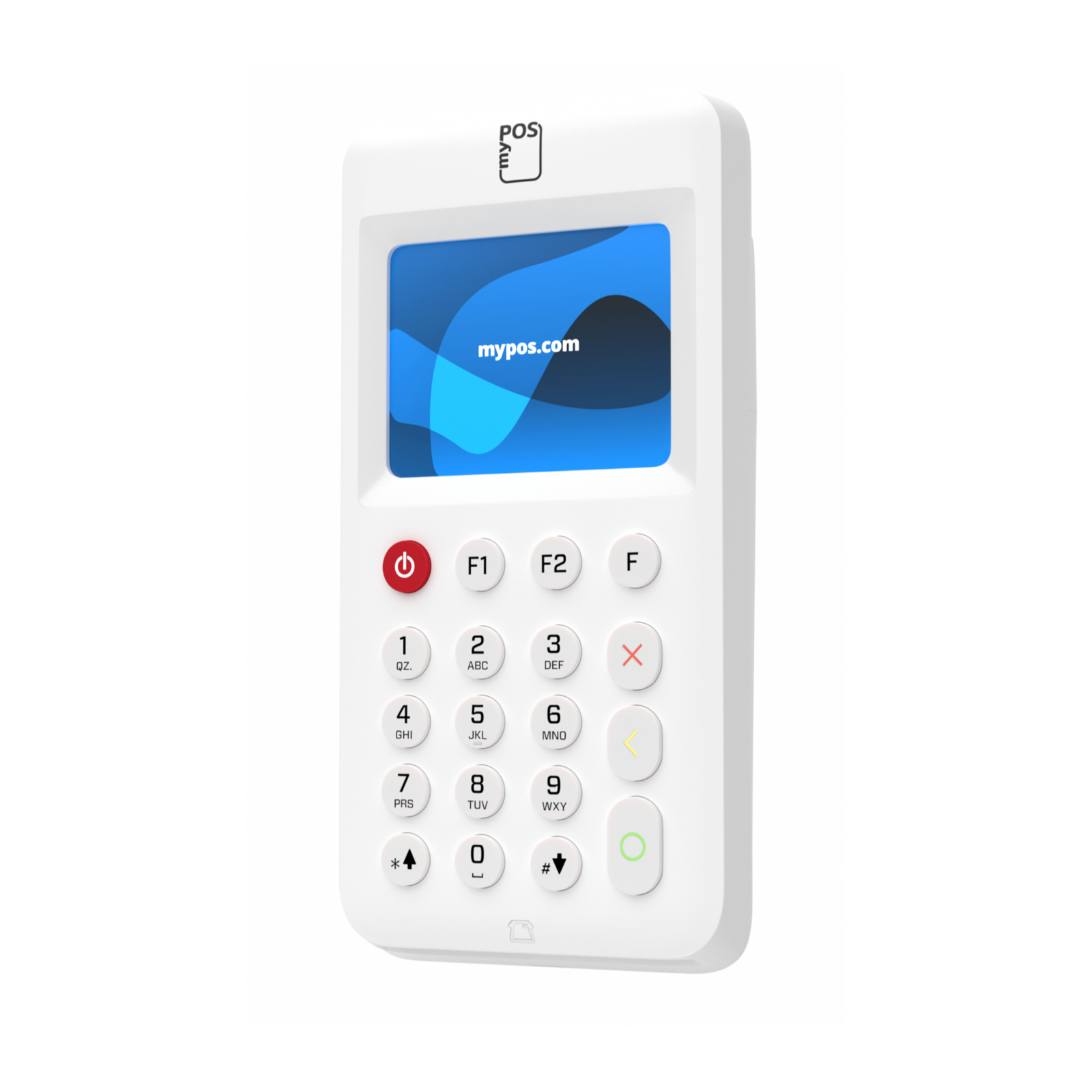 Go Portable Card Machine (White) - Charger+Cable - POS2