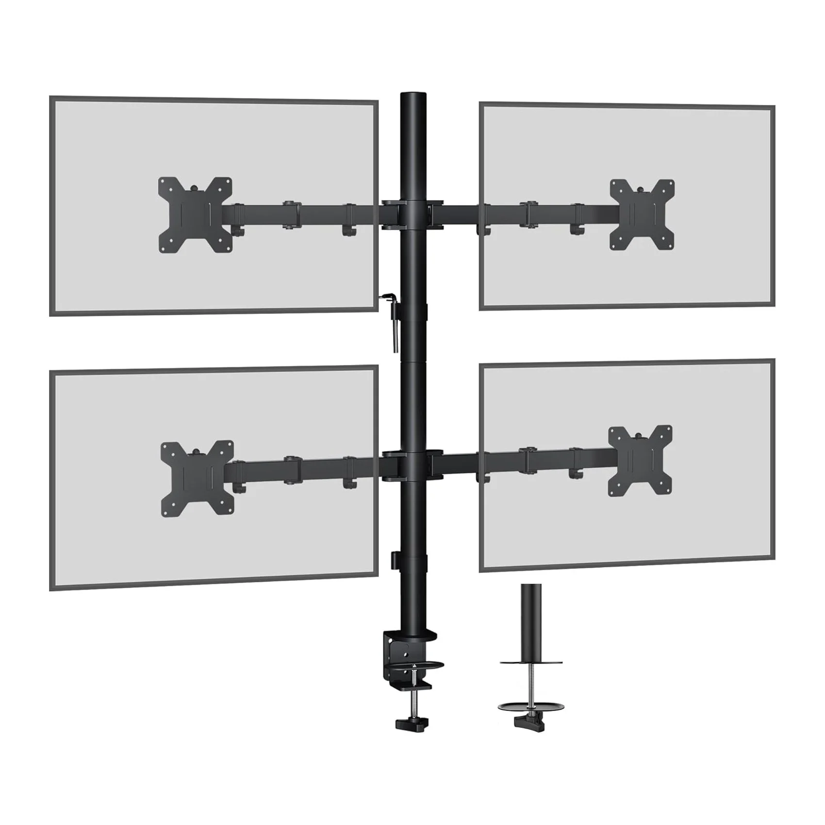 4 Way BONTEC Quad Monitor Stand for 13-27 Inch Screens MDM004