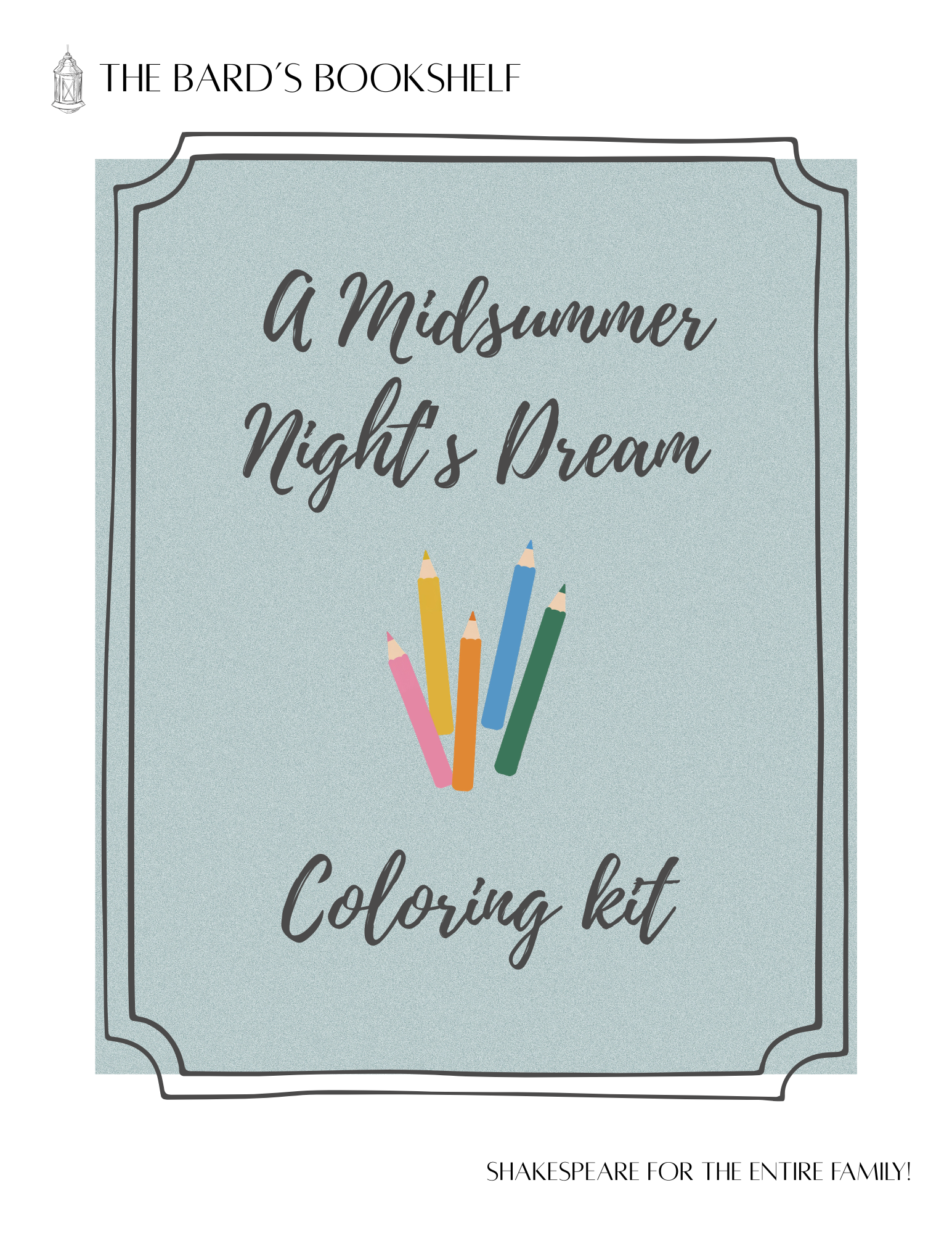 A Midsummer Night's Dream Coloring Kit