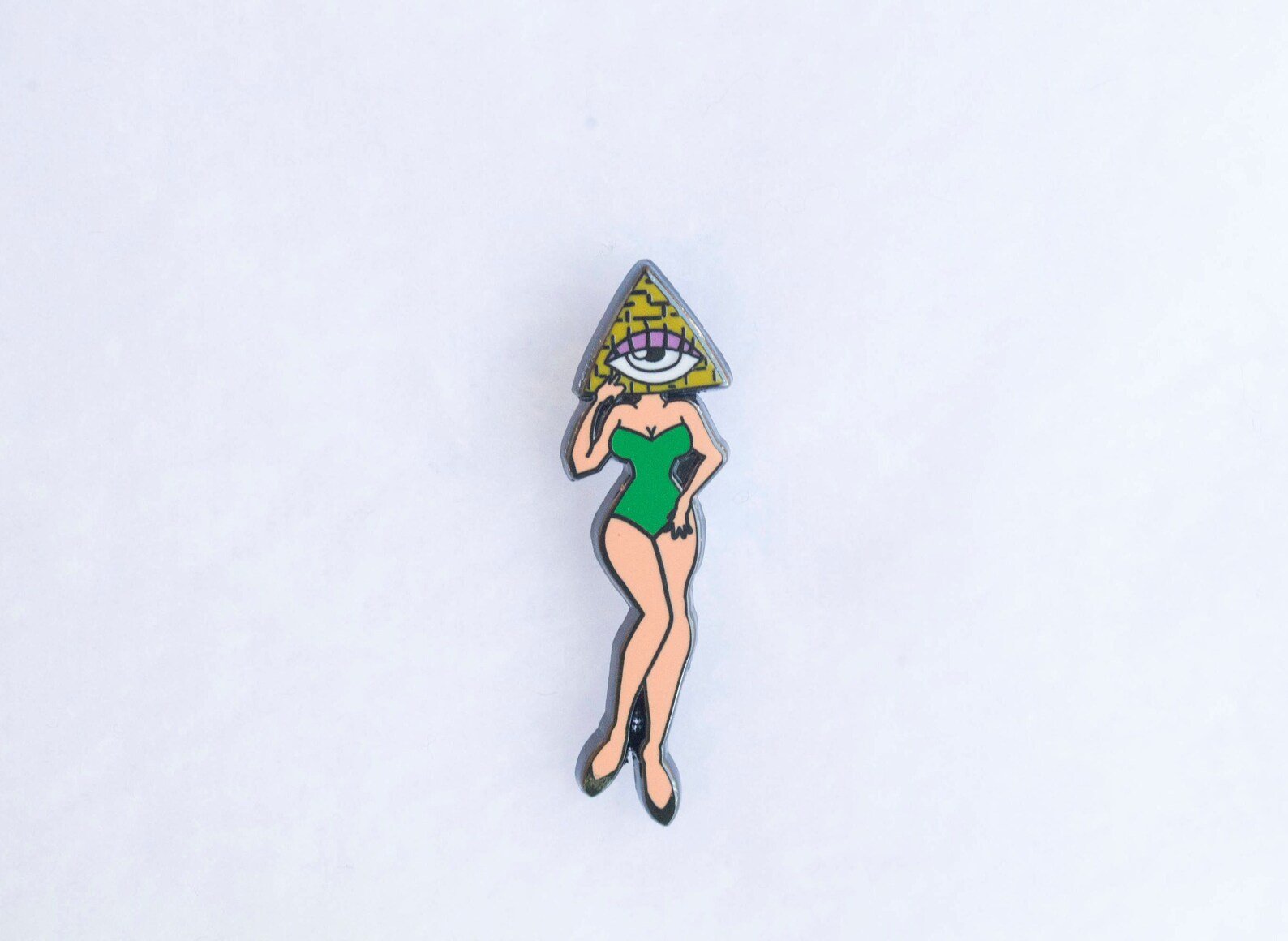 Illuminaughty Pinup Girl Enamel Pin