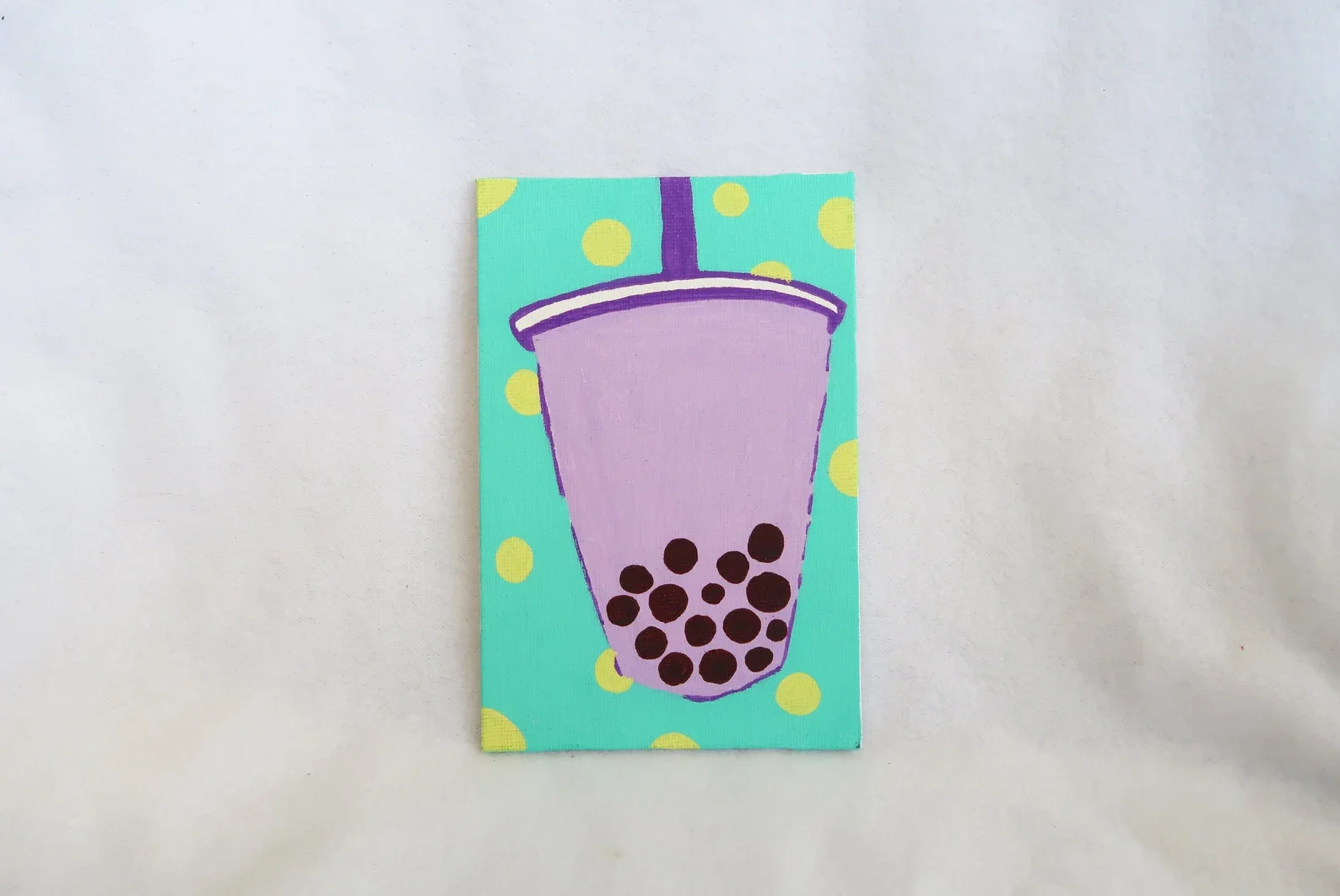 Taro Boba Tea Painting