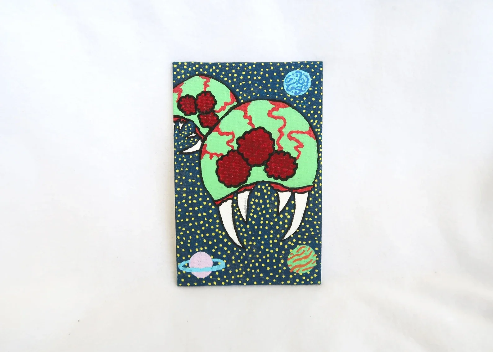 Video Game Alien Painting