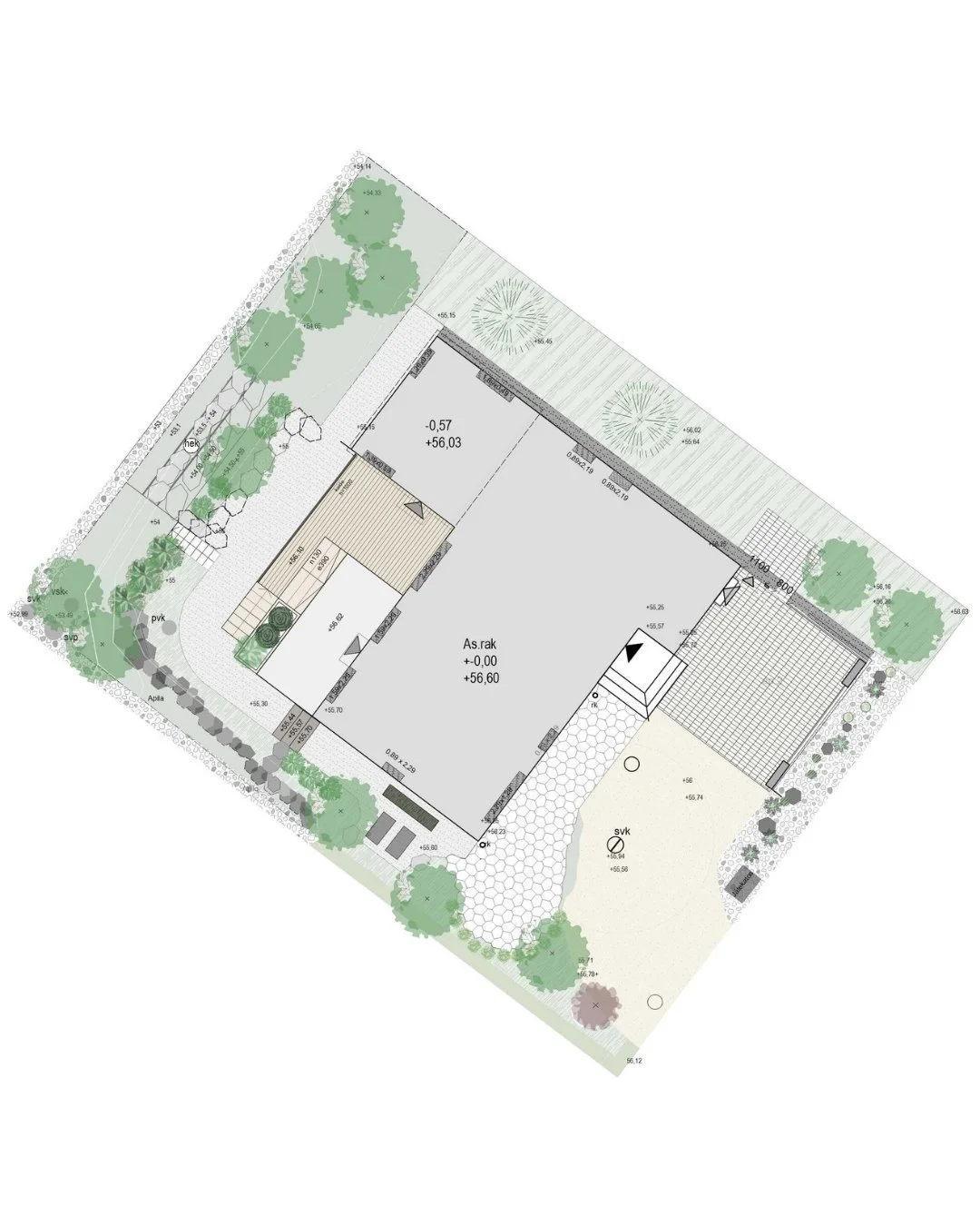 Pihasuunnitelmapiirrustus