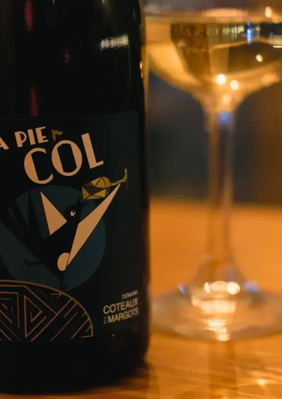 bouteille de vin blanc