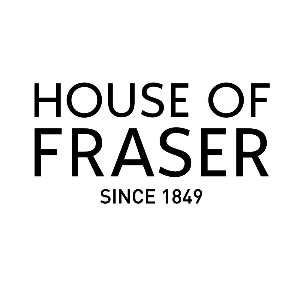 Logo of House of Fraser with text 'Since 1849' on a white background.