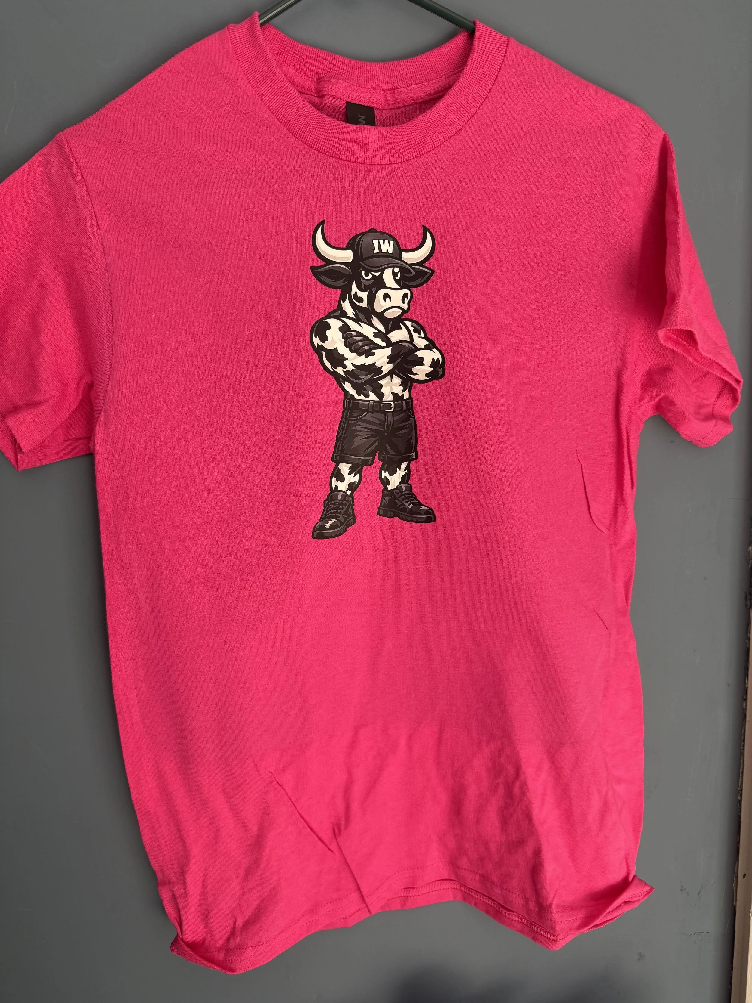 Dairy State Baggers Angus the Mascot Bull T-shirt
