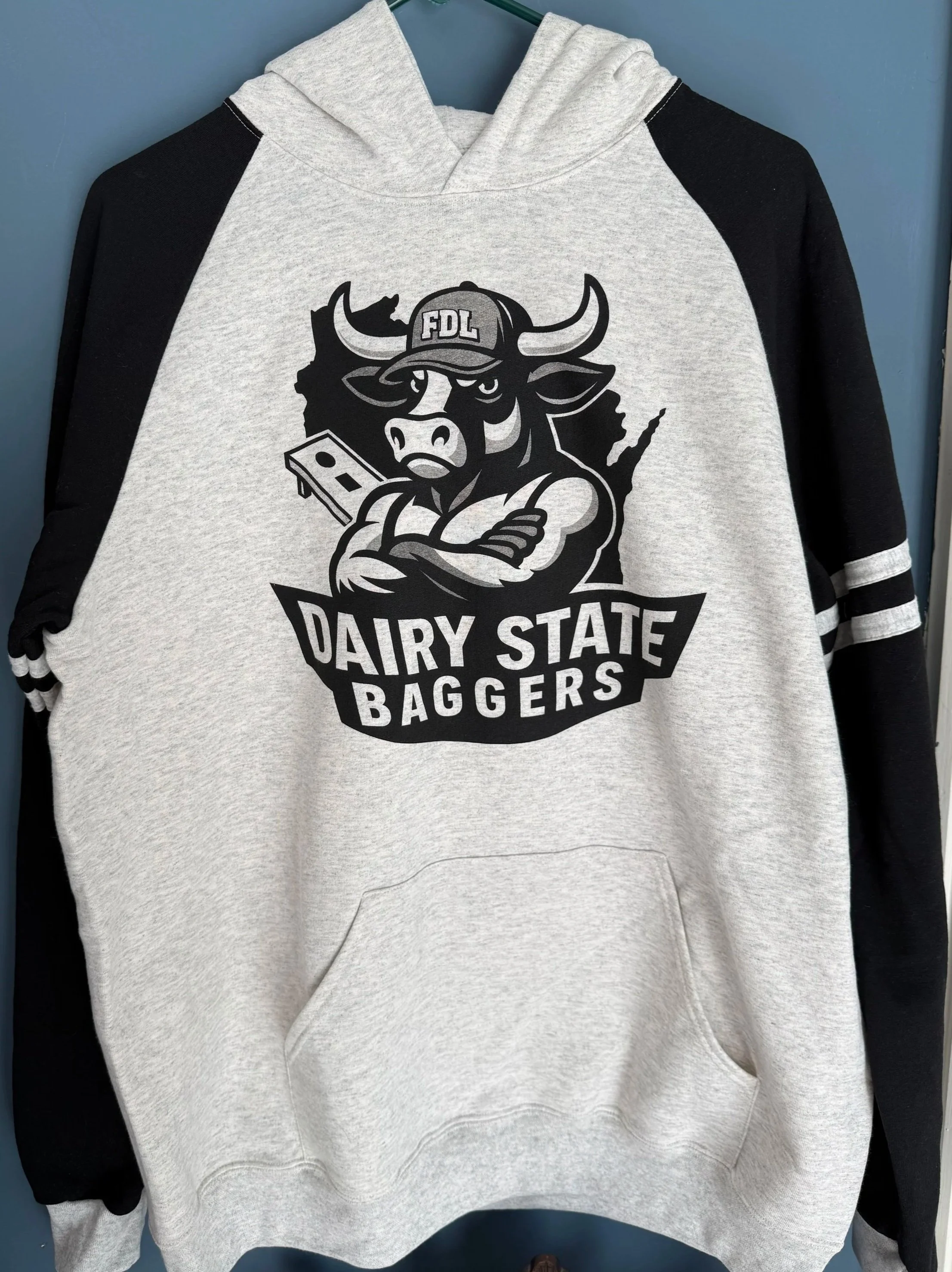 Dairy State Baggers Jerzees Unisex NuBlend Varsity Hoodie
