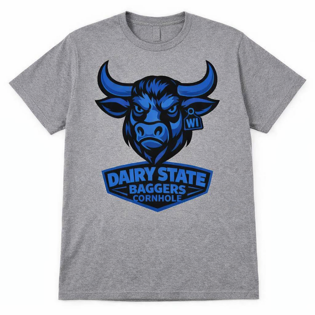 Dairy State Baggers Double Dip Grey T-Shirt