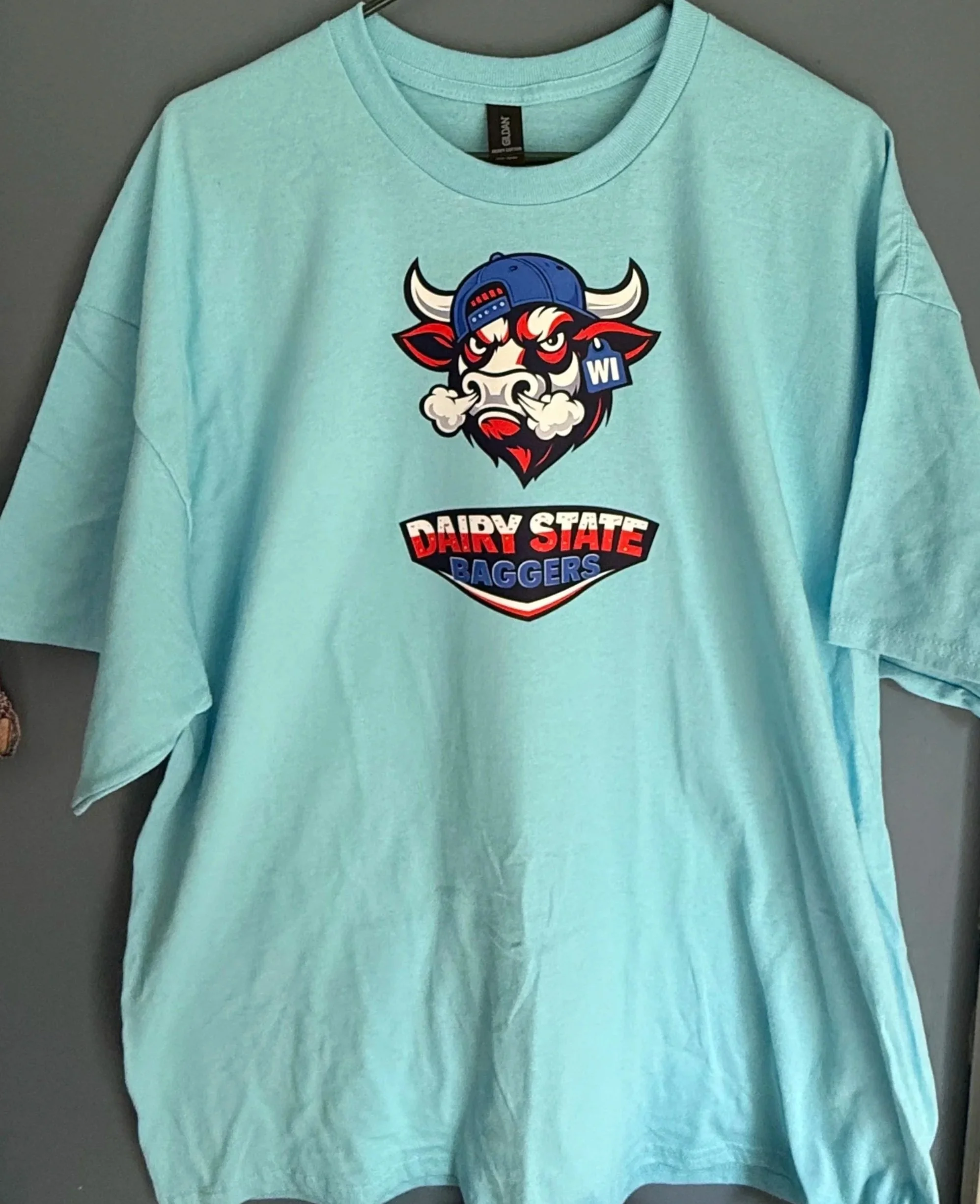 Dairy State Baggers Patriotic Bull T-Shirt