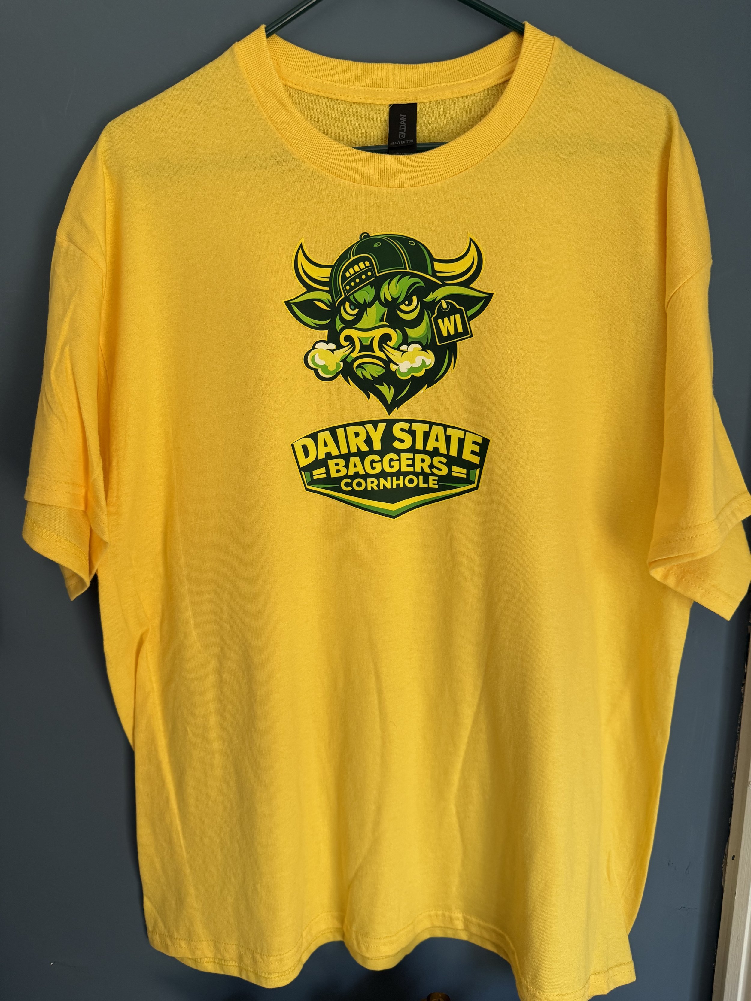 Dairy State Baggers Yellow and Green T-Shirt