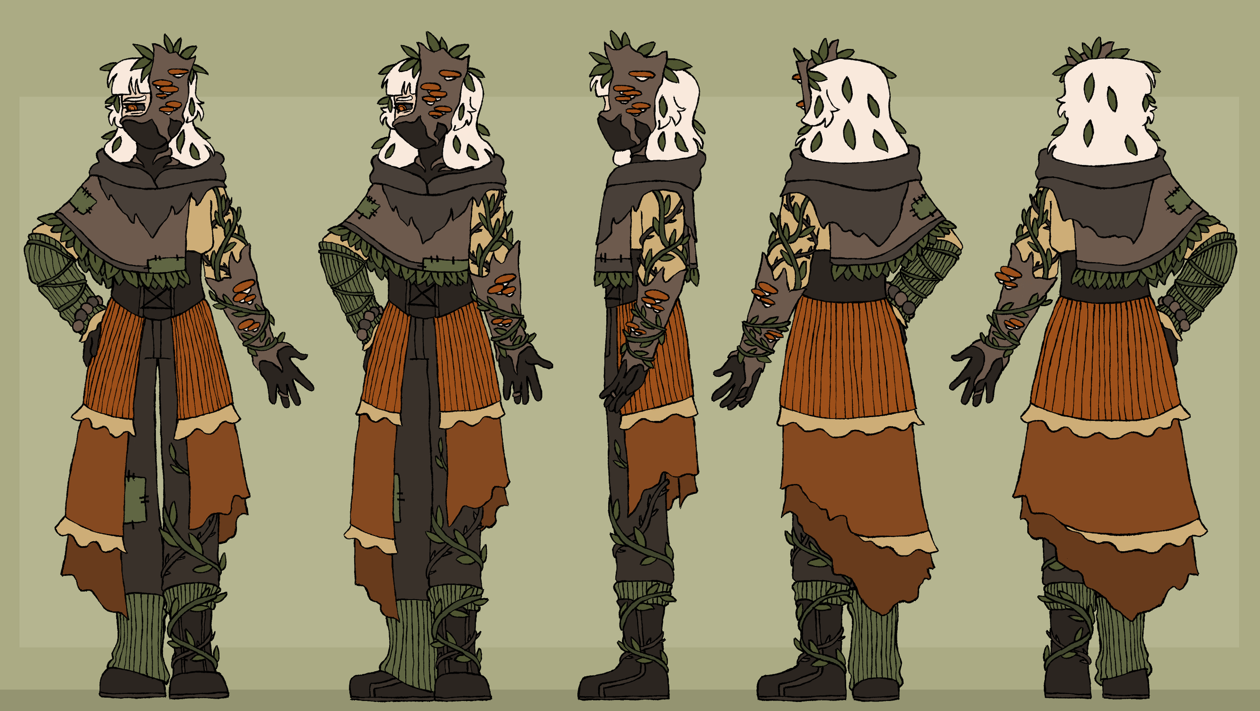 Juniper- An automata in disguise who ended up shut down and abandoned in the woods. She has become incredibly overgrown and can no longer remove her disguise.