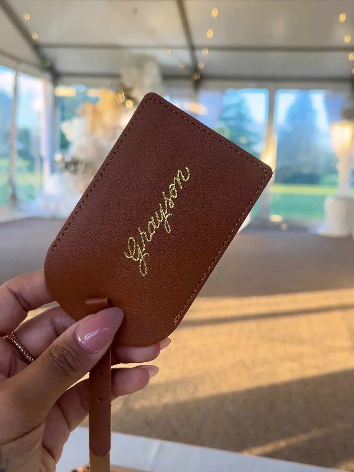 custom heat foil wallet