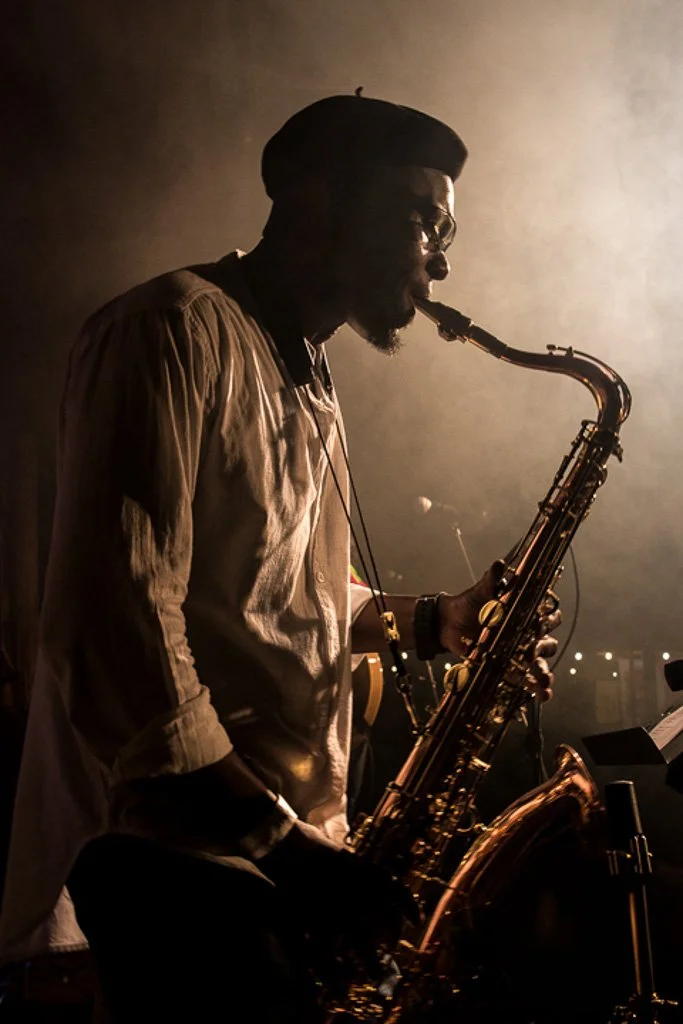 Saxophone player shot by Sakhile Rampa