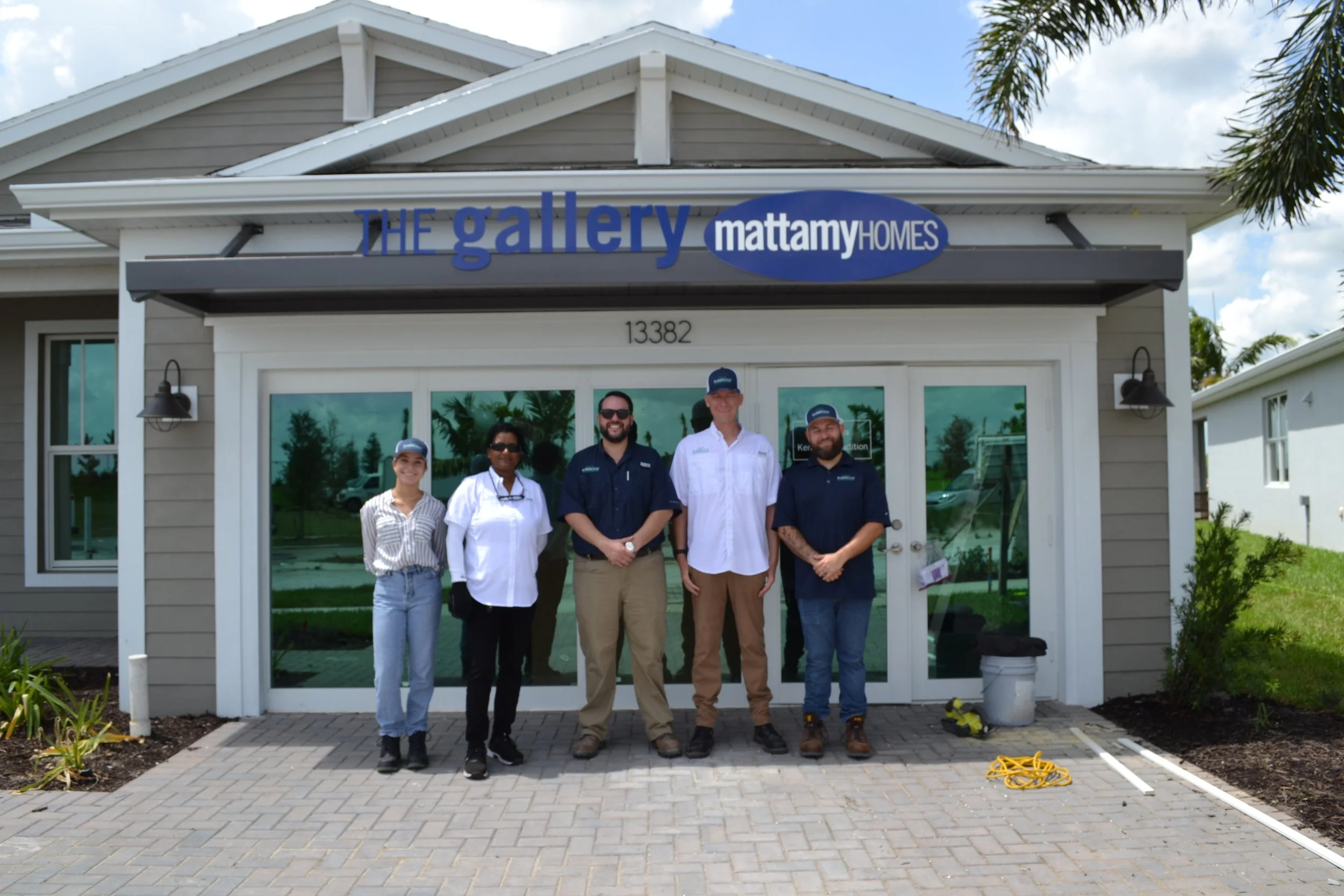 RunBrook group at a customer's home gallery