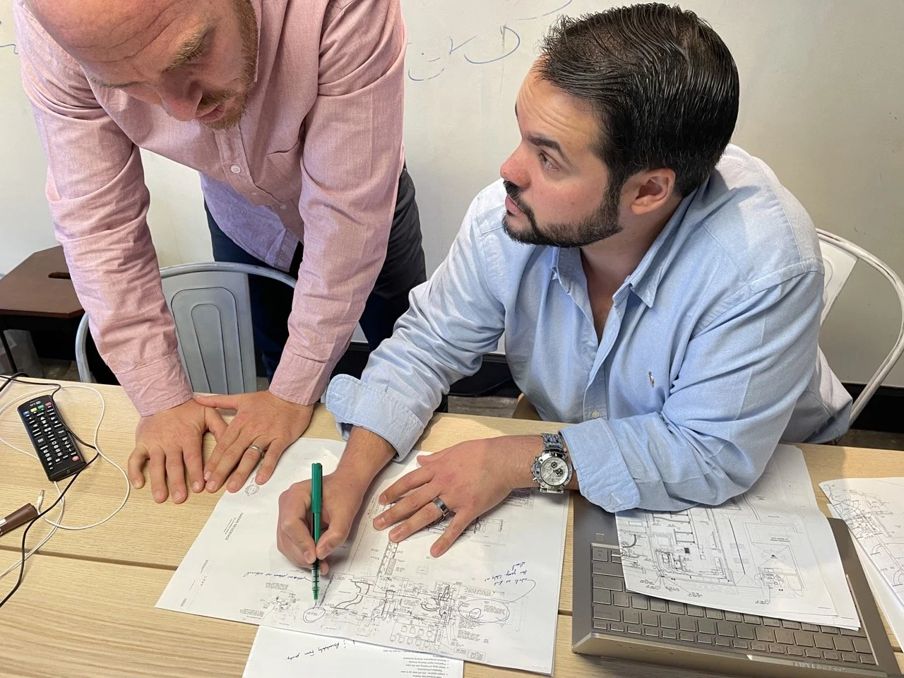 Matt (Co-Founder) and Danny (President) helping a developer