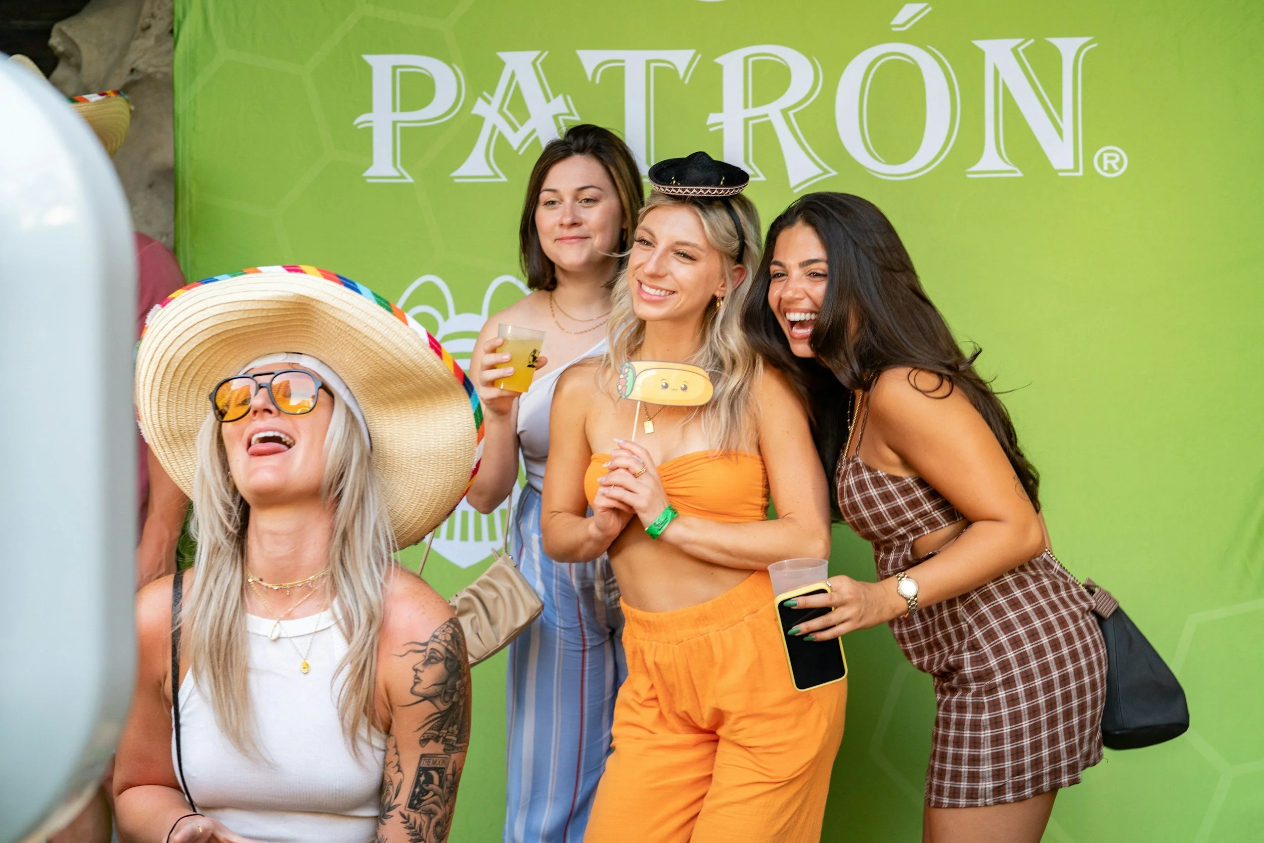 Women in Cinco De Mayo Luxury Photo Booth Experience Rental