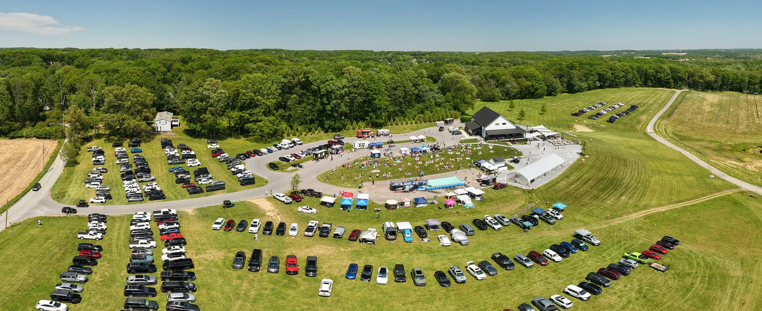 Aerial coverage that shows your event's full scale.