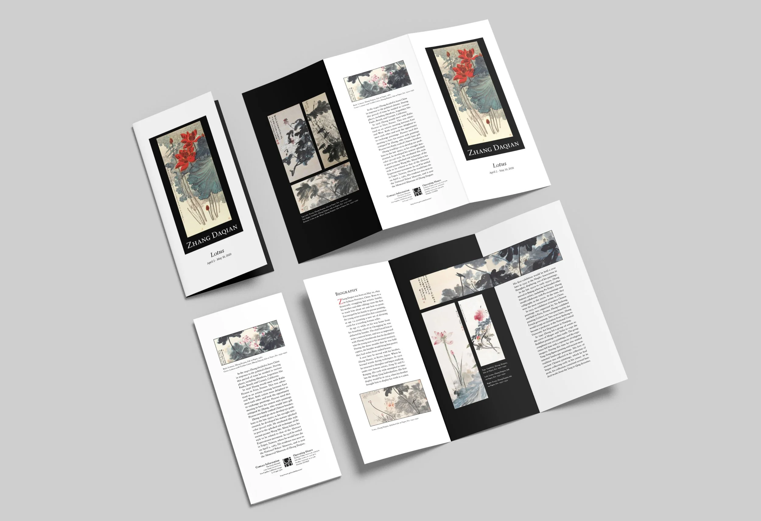 A Brochure about Zhang Daqian