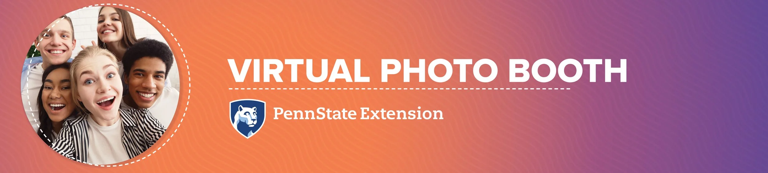 A large horizontal banner advertising Penn State Extension's photobooth at the 2026 Farm Show.