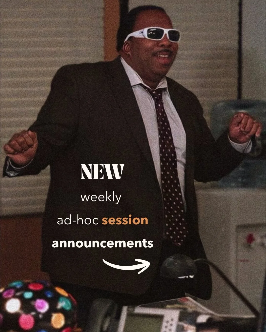 sunday announcements 📣

sometimes you might need a little extra support here and there without committing to our regular 2-hour slots

to make this easier for everyone, we&rsquo;ll now be posting upcoming available ad-hoc sessions every sunday 😎

t