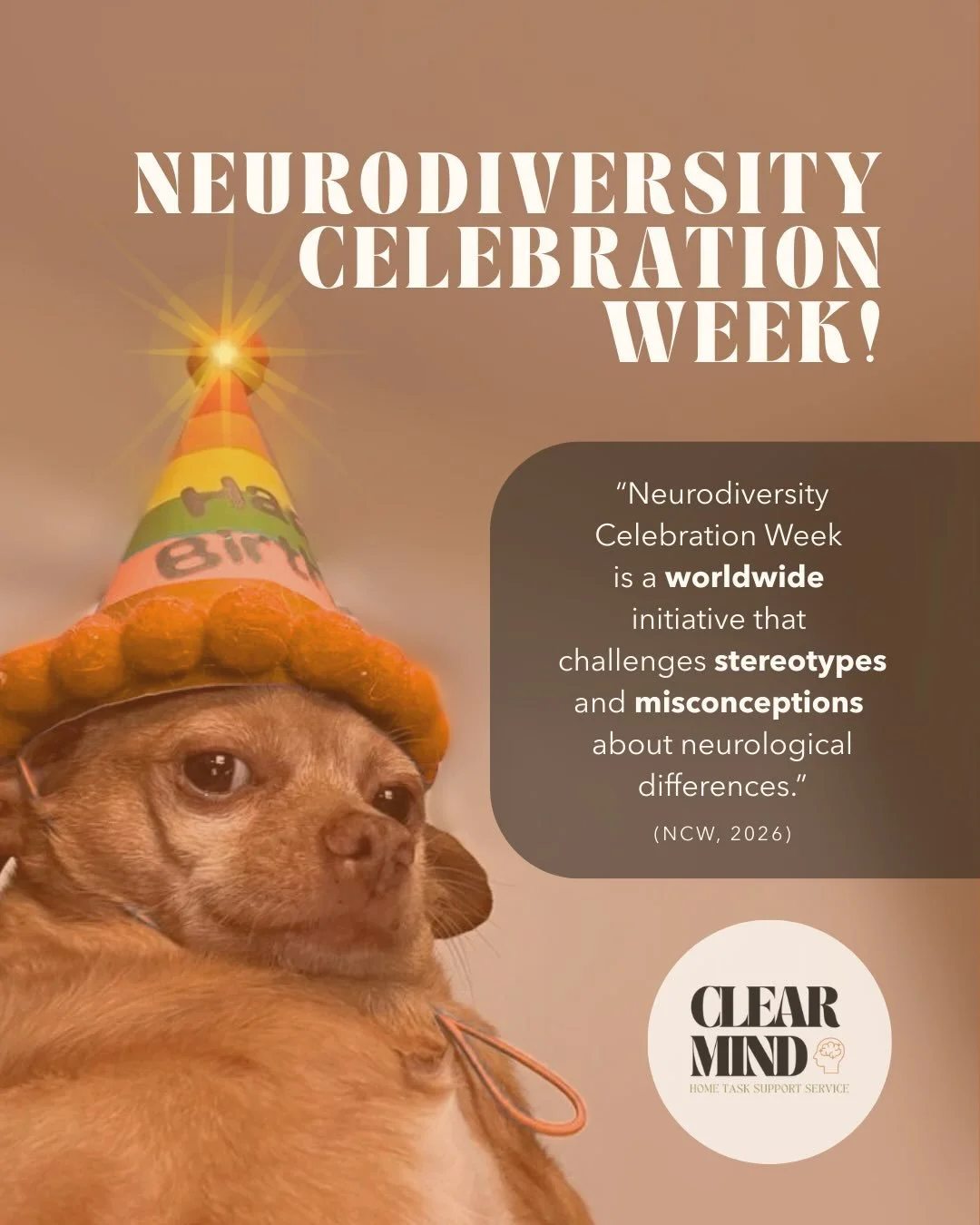 HAPPY NEURODIVERSITY CELEBRATION WEEK 🎉 

when you&rsquo;re living in a world that&rsquo;s not made for you and every single day is difficult, it&rsquo;s easy and totally valid to focus on all the challenges that neurodivergence brings 

THIS WEEK, 