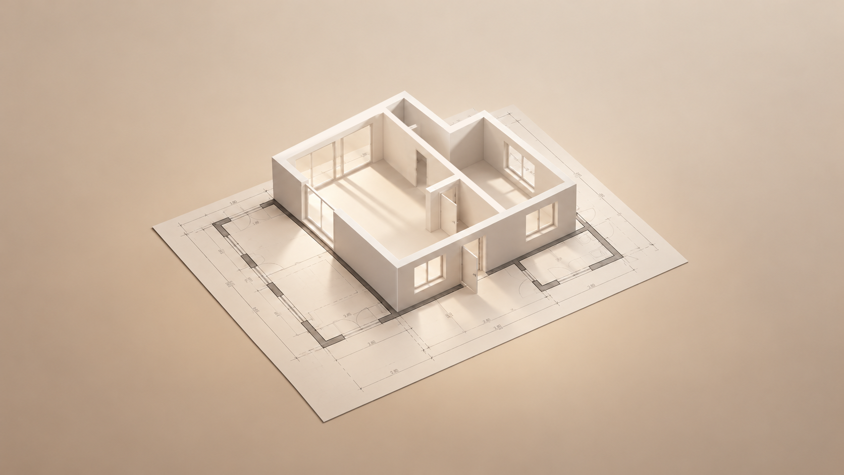 Maquette 3D vide