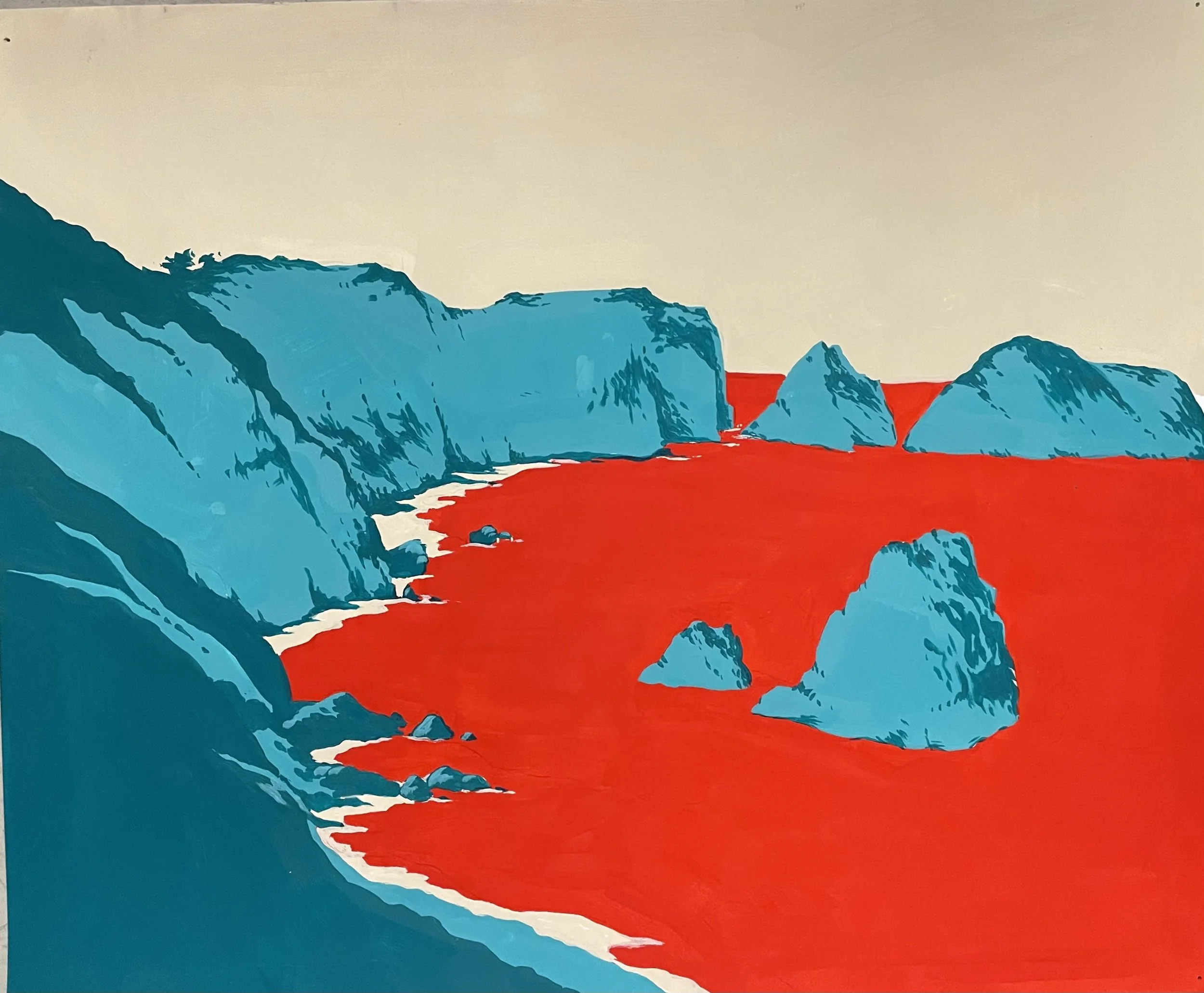 "Coastline (Color Exercise #3)" 
(2025)