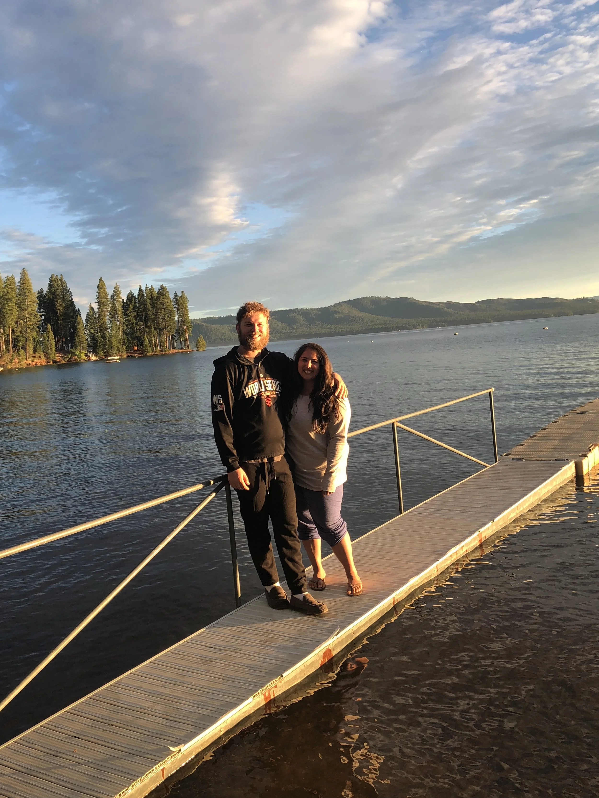 with my husband, Sheldon,  in 2018