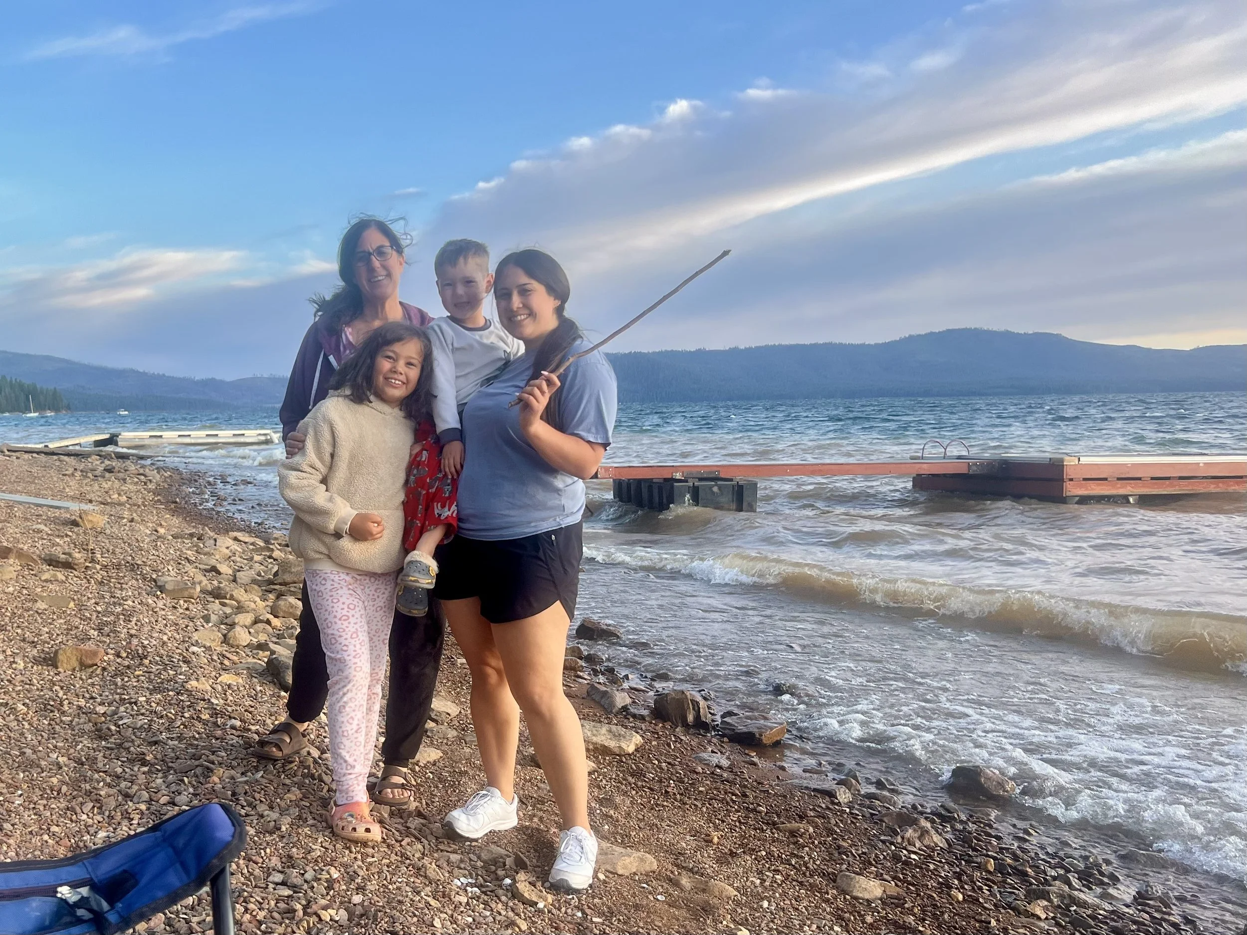 Early mornings, still in pajamas