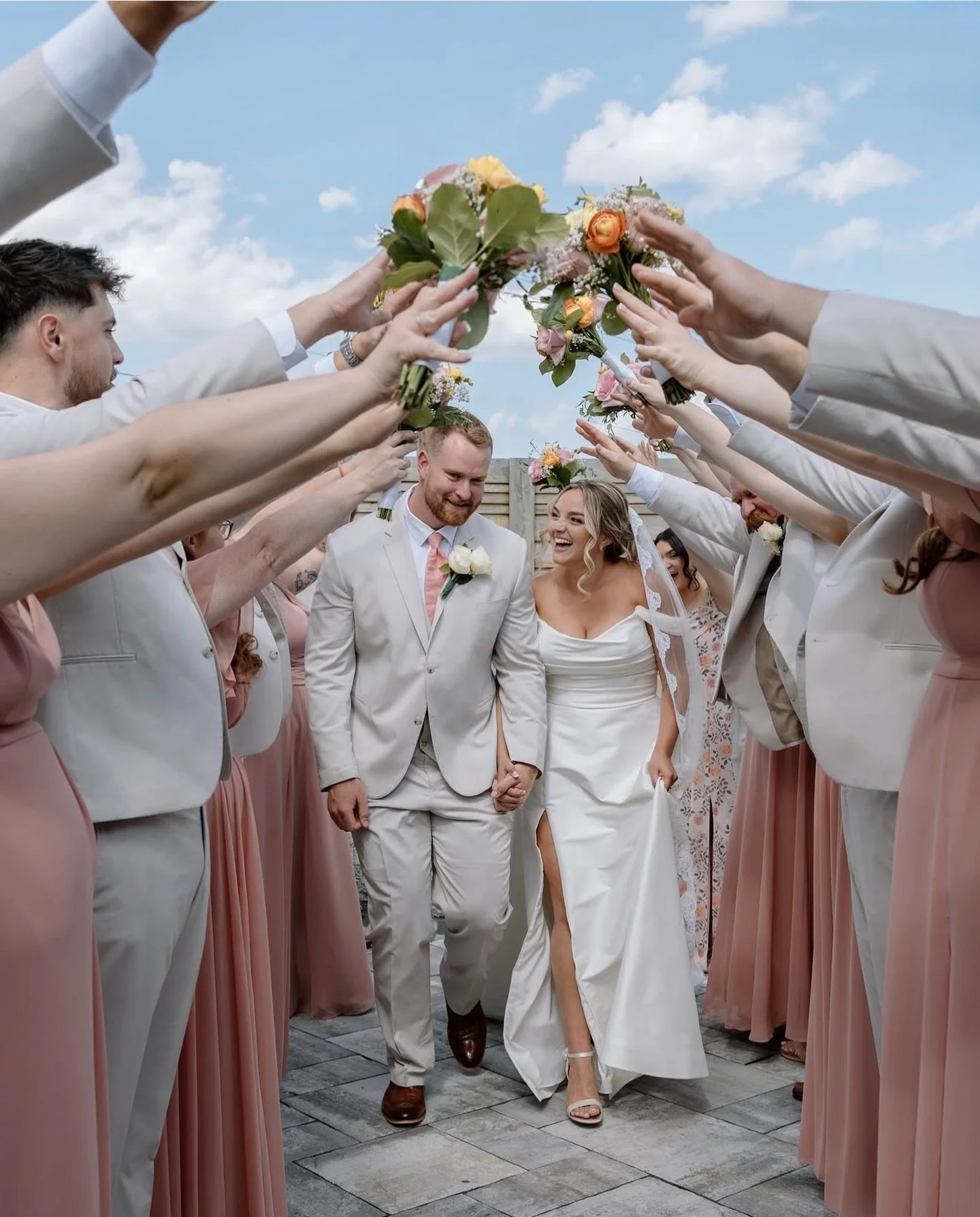 She walked out and the whole room felt it. 🤍
From the bride to every single one of her people &mdash; this morning was everything. Blush dresses, big smiles and a bridal party that was absolutely glowing from the inside out.
We love a wedding mornin